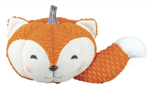Fox Woodland Critter Pumpkin Plushie, Lovely Holiday Gifts, Halloween