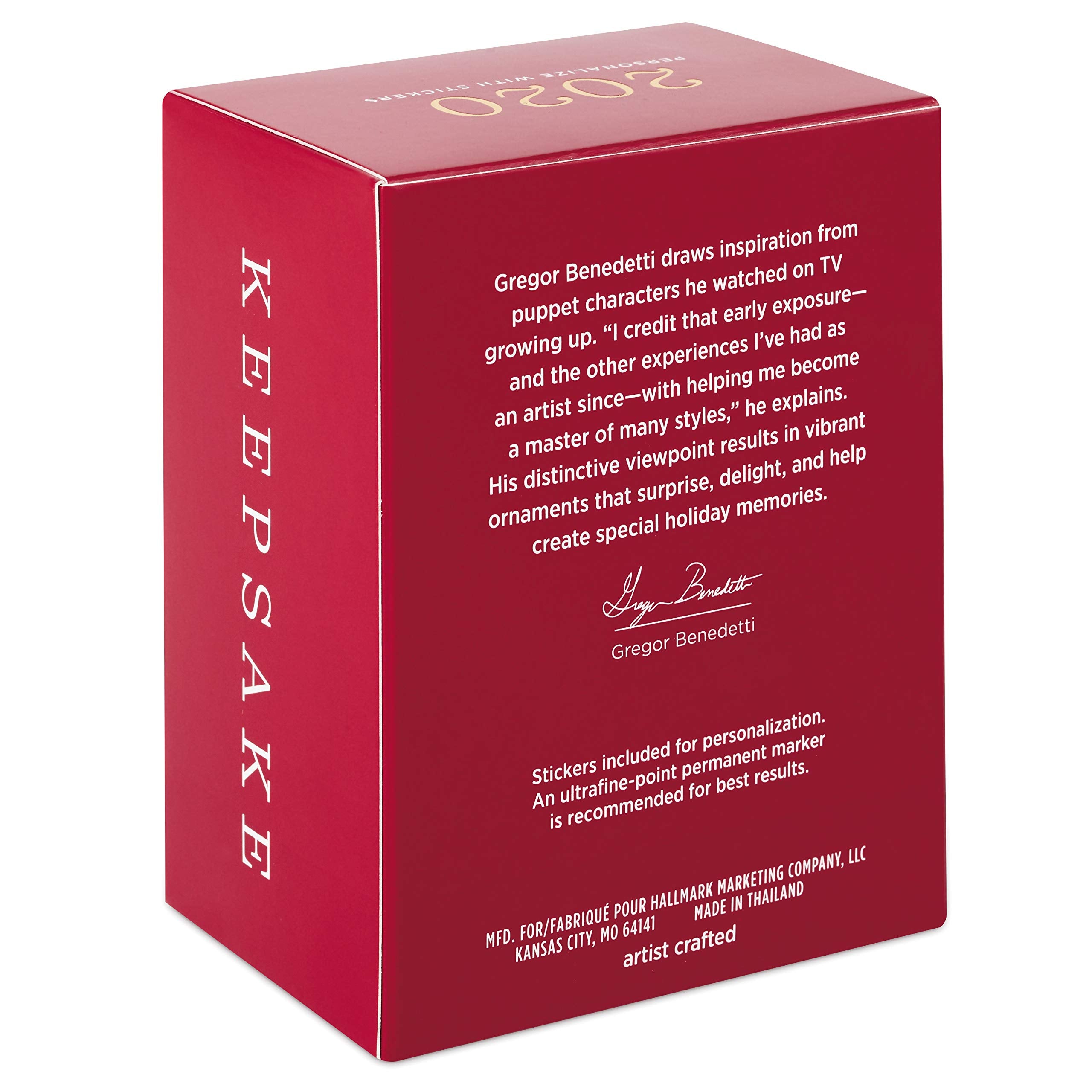 Hallmark Keepsake Christmas Ornament 2020 Year-Dated, Football Snowman, DIY Personalized, 1299QGO1801