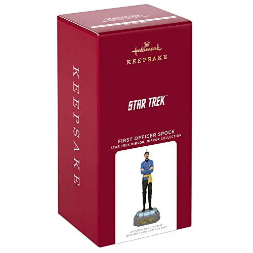 Hallmark Keepsake Christmas Ornament 2022, Star Trek Mirror, Mirror Collection First Officer Spock, Light and Sound