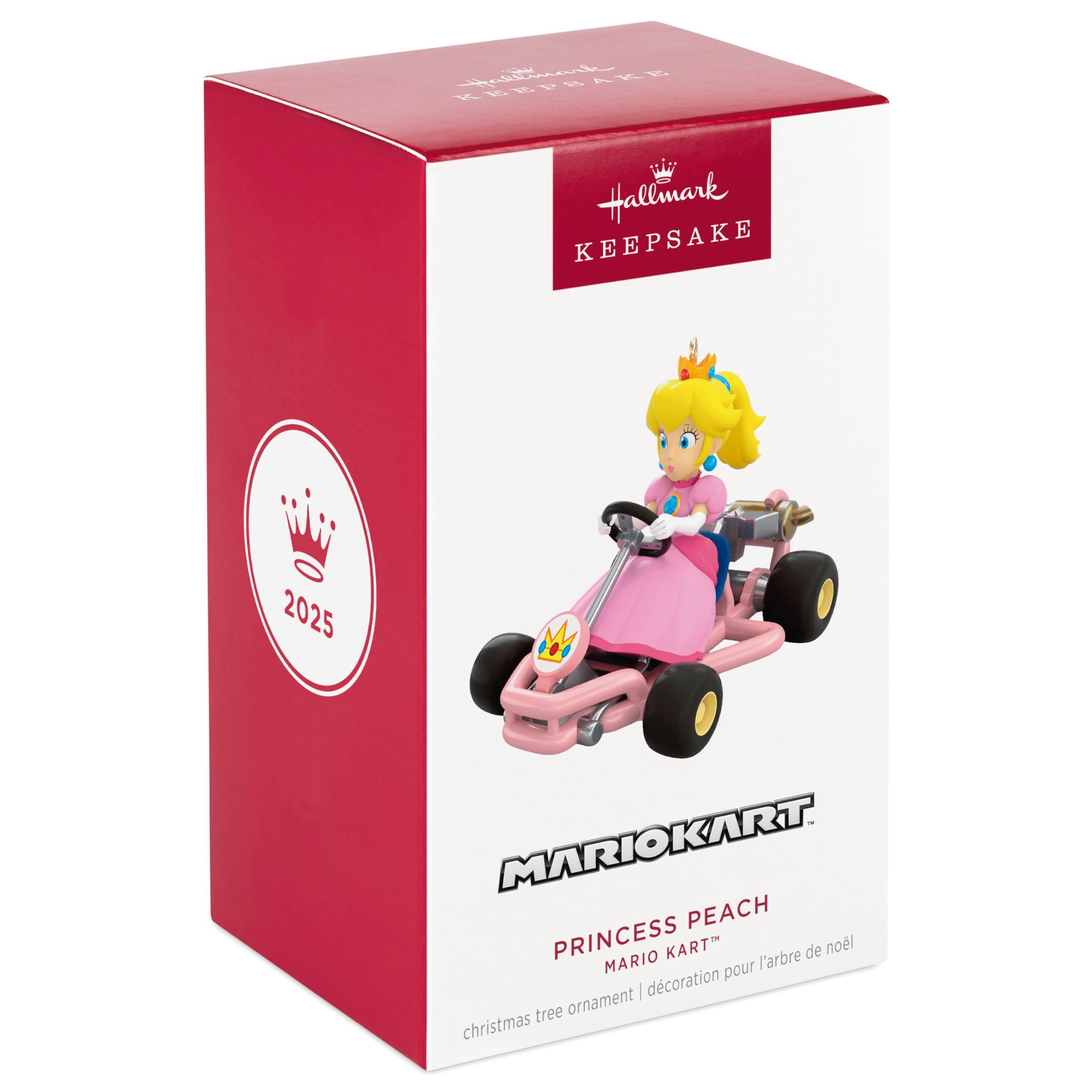 Princess Peach Mario Kart 2025 Hallmark Keepsake Christmas Ornament
