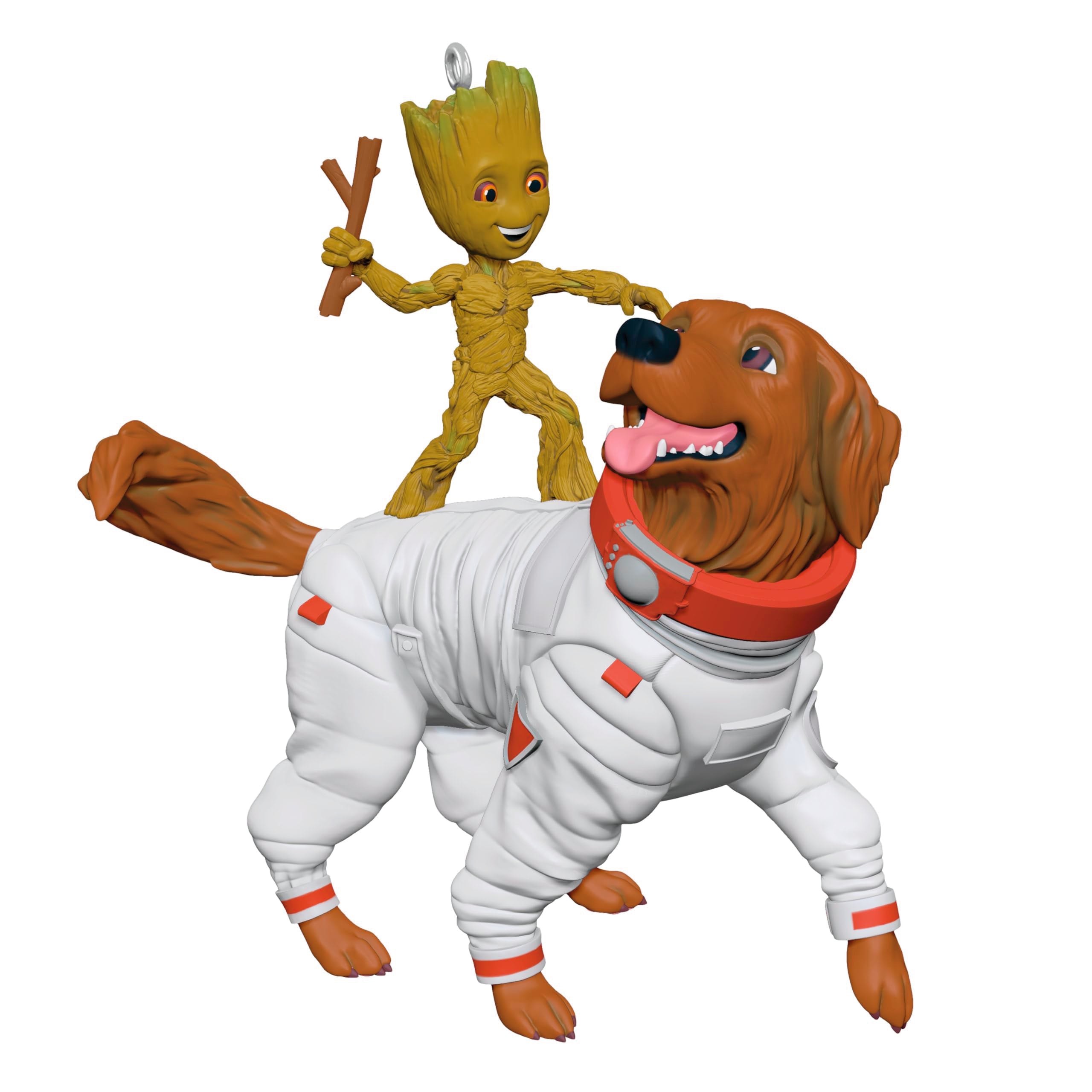 Groot and Cosmo Guardians of the Galaxy 2025 Hallmark Keepsake Christmas Ornaments