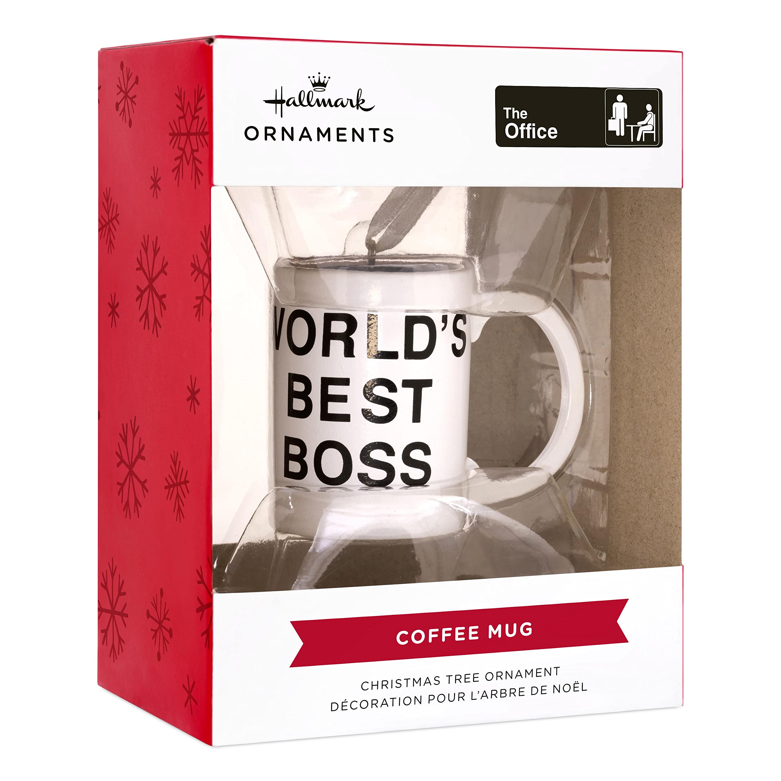 Hallmark The Office World's Best Boss Coffee Mug Christmas Ornament (0002HCM9116)