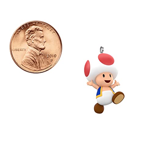 Hallmark Keepsake 0.96" Miniature Christmas Ornament 2023, Nintendo Super Mario Toad Mini, Gifts for Gamers