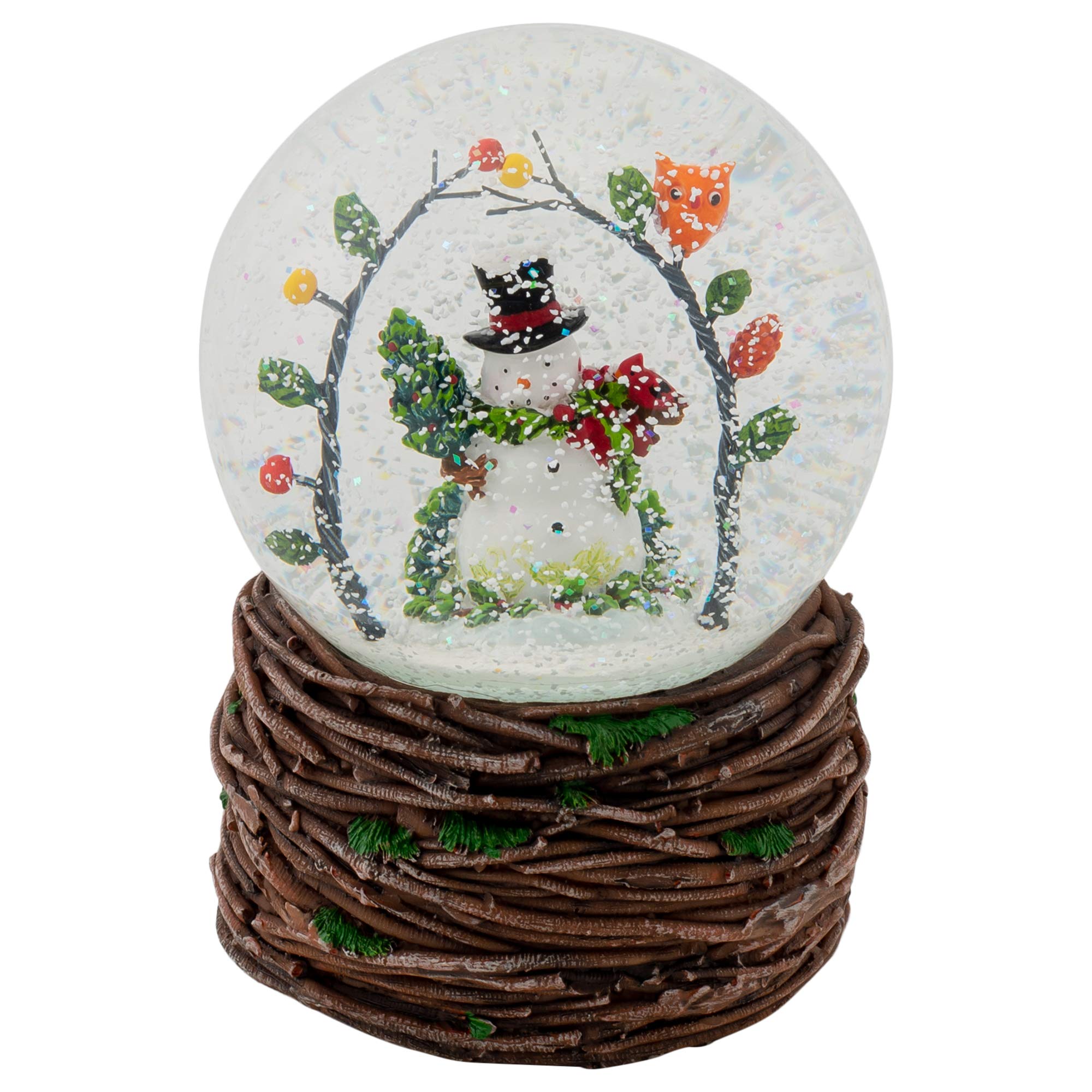 "Snowman Arch Dome" Roman Inc 6.5"  Musical Snow Globe