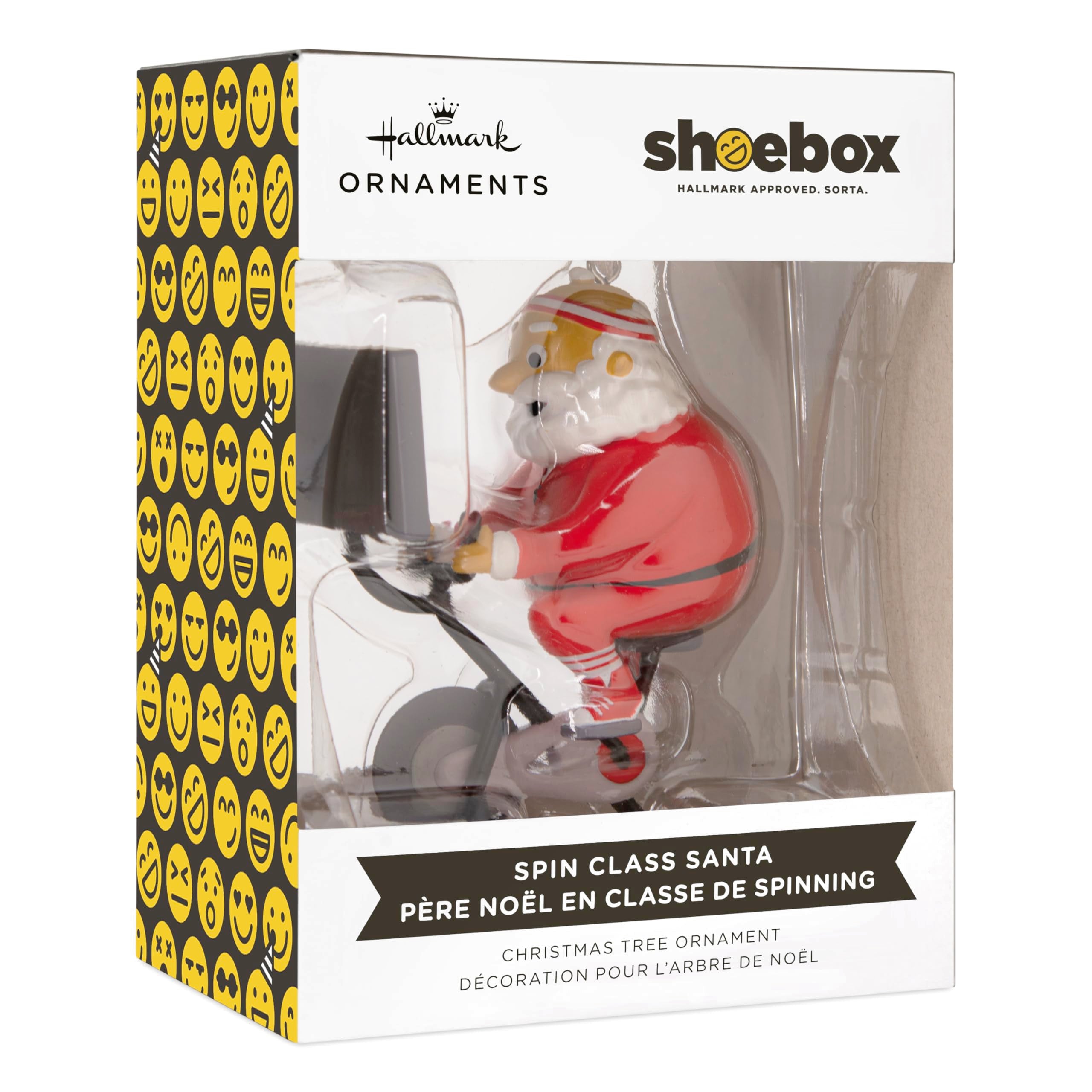 Hallmark Cycling Santa Christmas Ornament