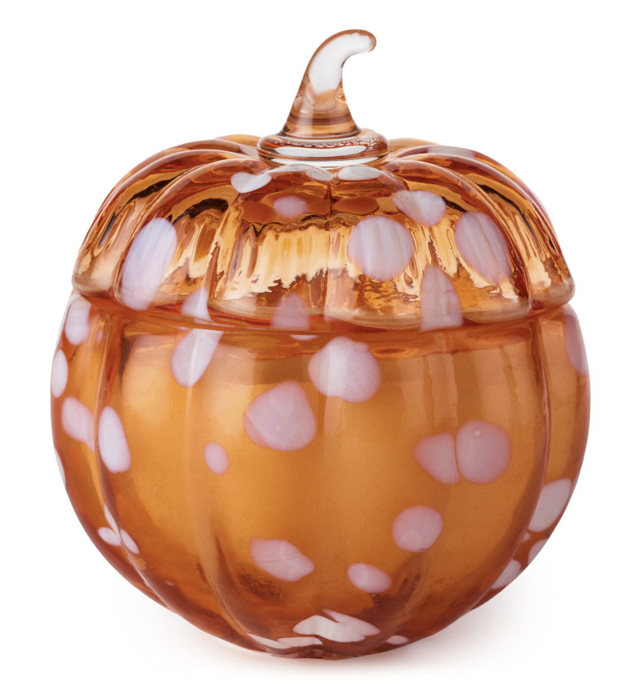 Speckled Glass Pumpkin Scented Candle