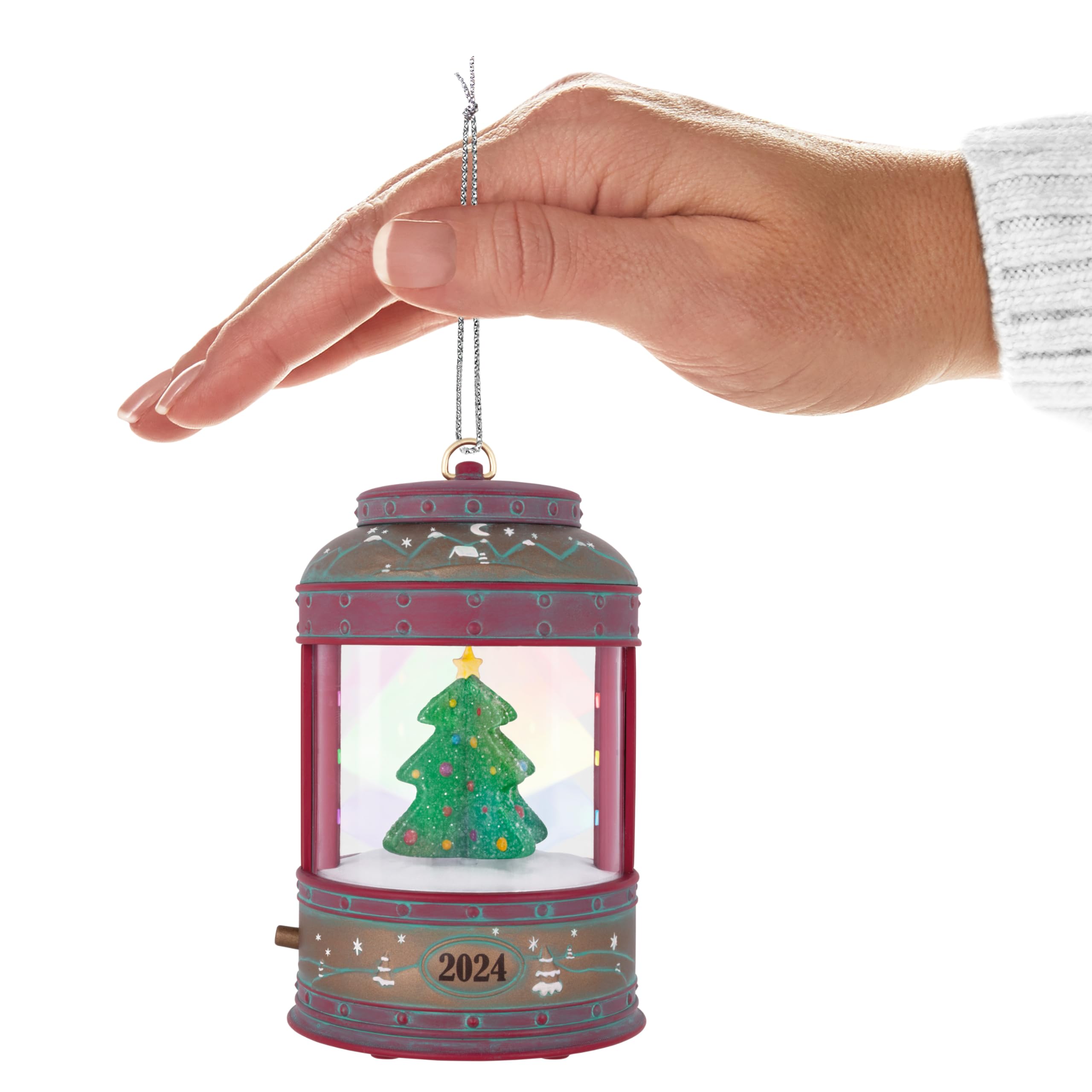 Hallmark Keepsake Christmas Ornament 2024, Shimmering Lantern 2024 Musical With Light and Motion, Music Gifts