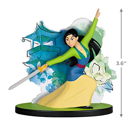Hallmark Keepsake Christmas Ornament 2023, Disney Mulan 25th Anniversary Heart of a Warrior, Gifts for Disney Fans