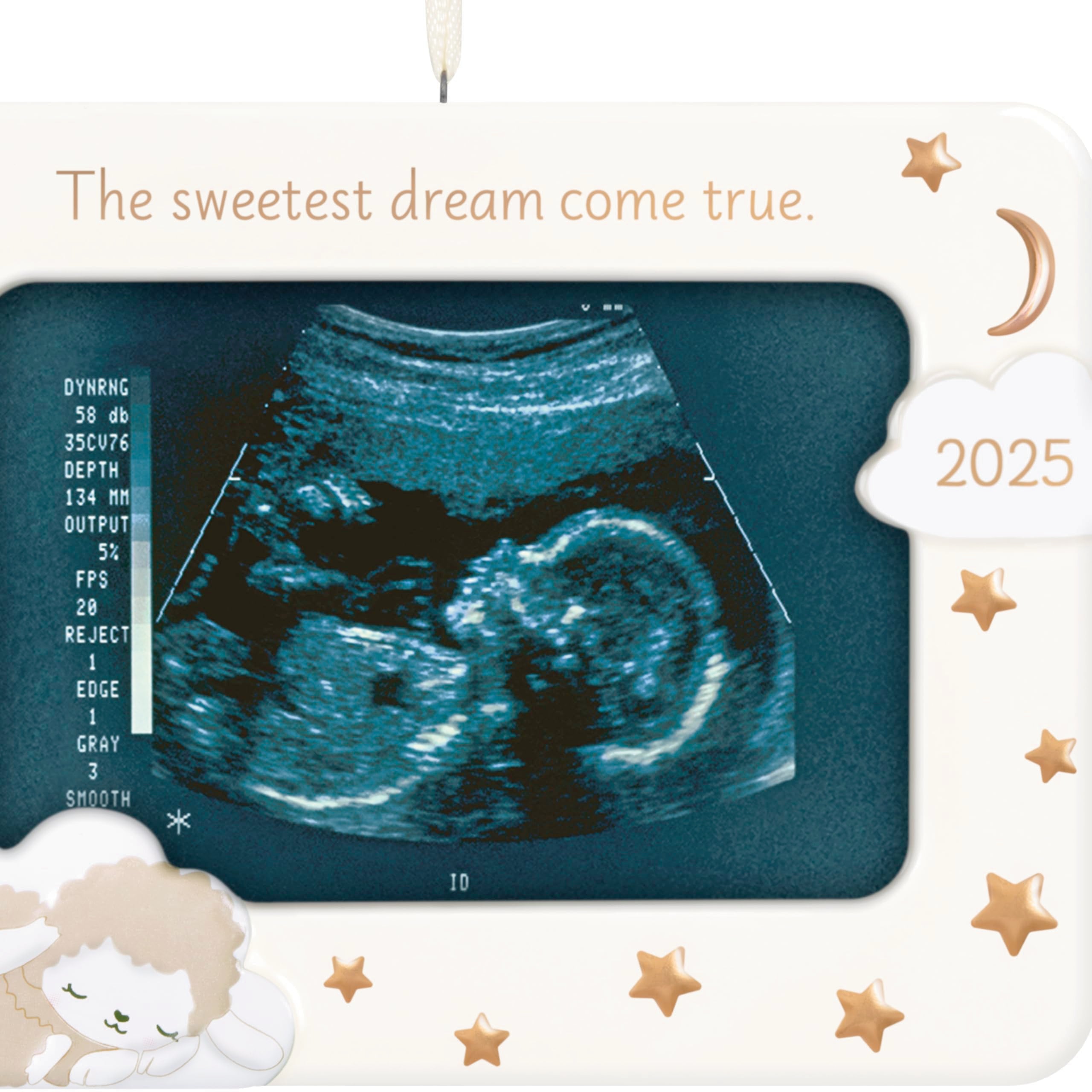 Sweetest Dream Come True 2025 Hallmark Keepsake Photo Frame Christmas Ornament