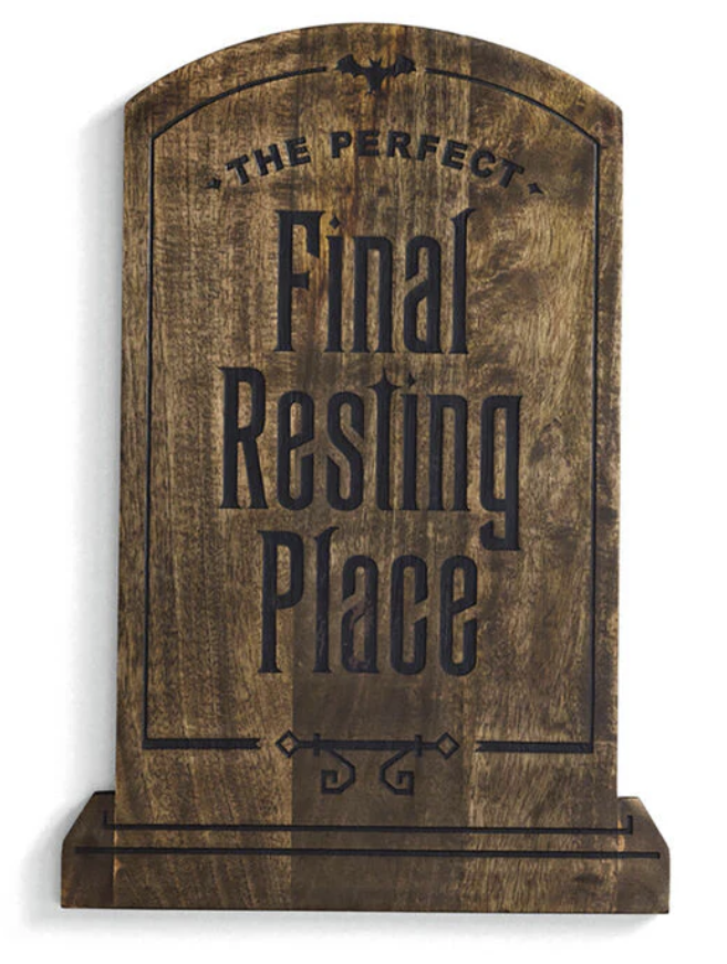 The Haunted Mansion Gravestone Charcuterie Board, Disney Hallmark