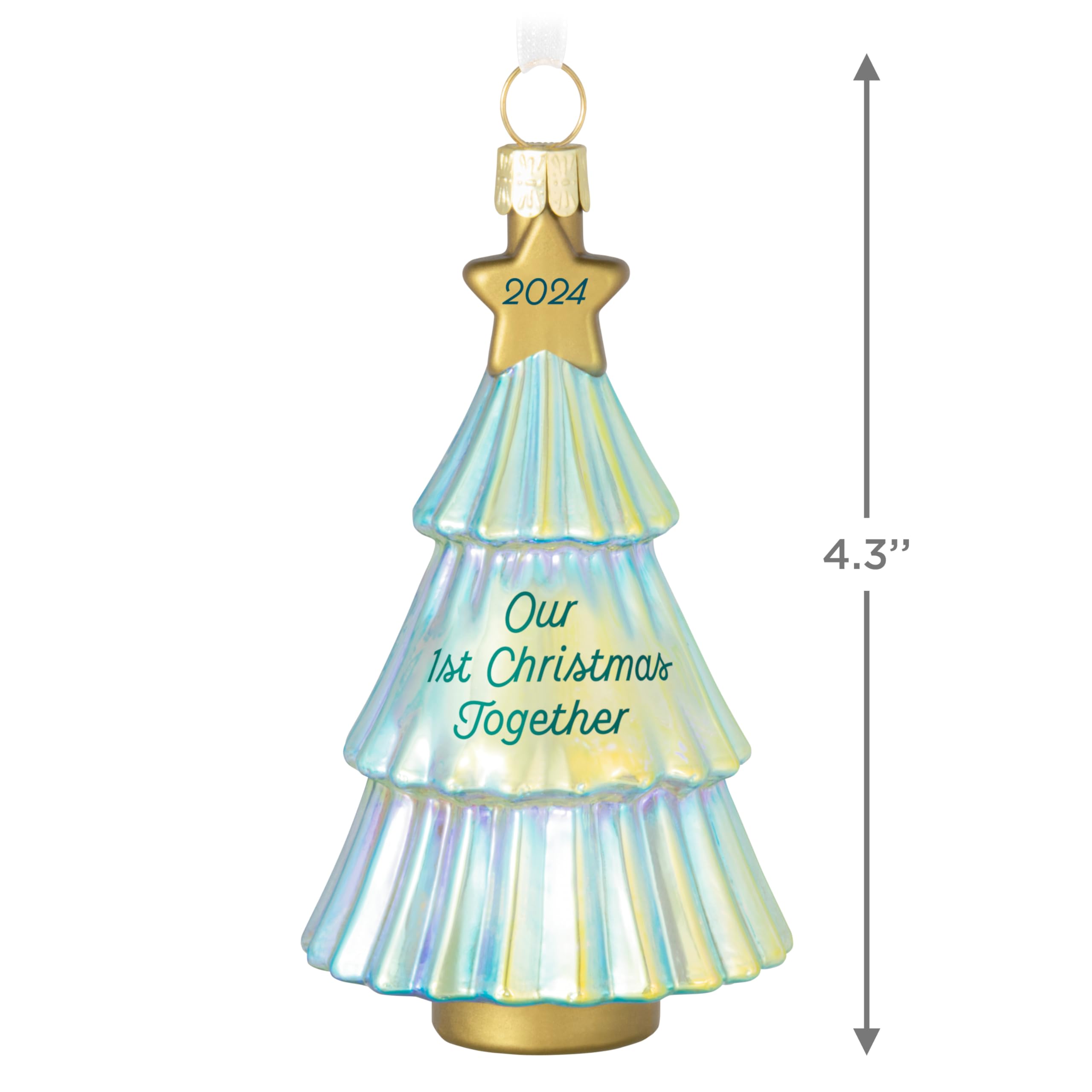 Hallmark Keepsake Christmas Ornament 2024, Our First Christmas Together 2024, Glass, Gifts for Couples