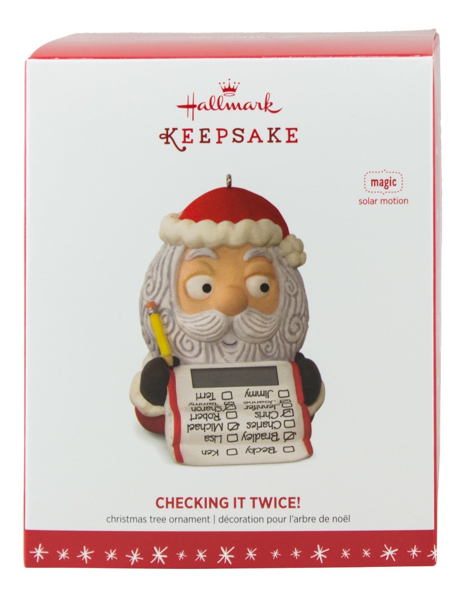 Hallmark Keepsake Ornament Checking it Twice 2016
