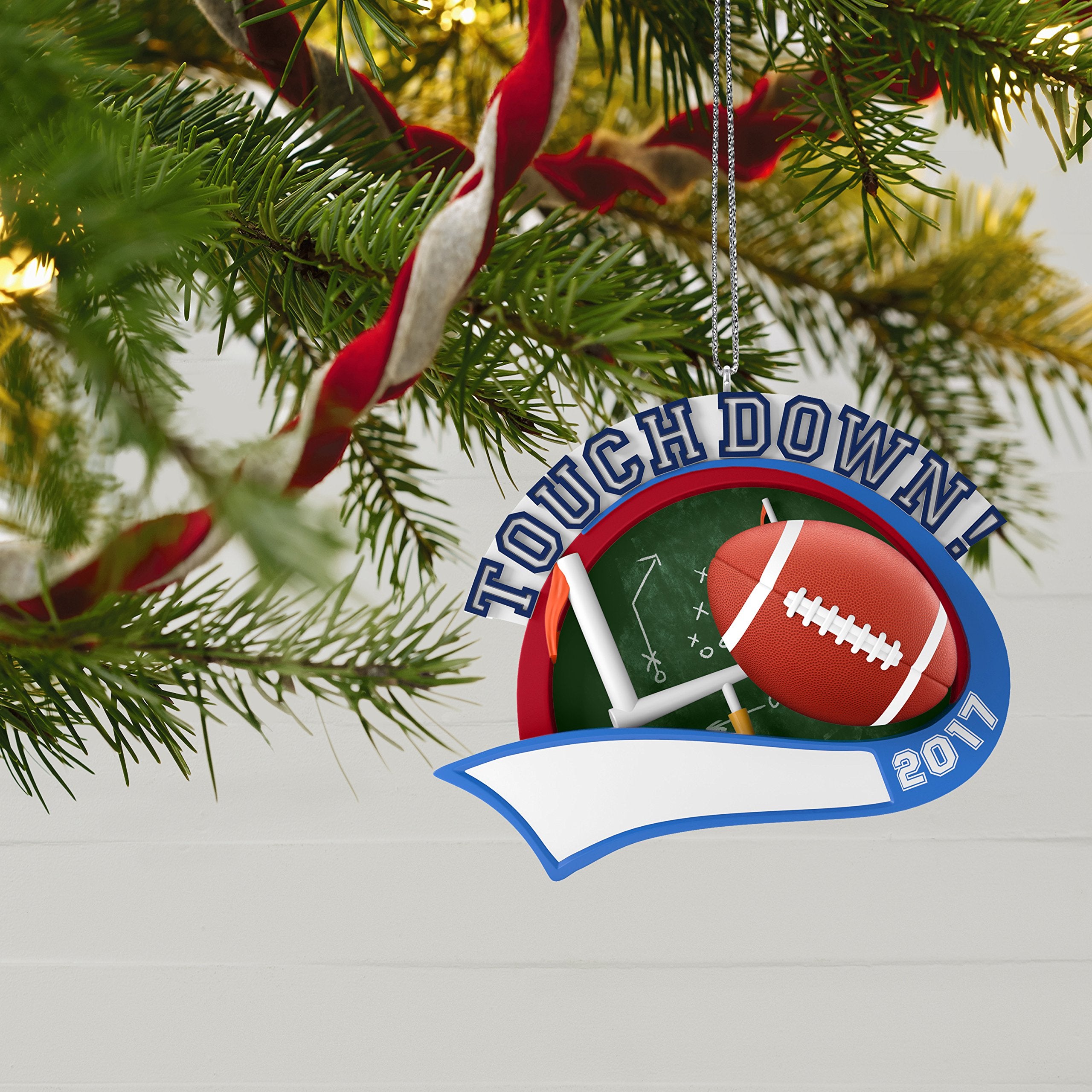 Hallmark Keepsake 2017 Football Star Personalization Dated Christmas Ornament