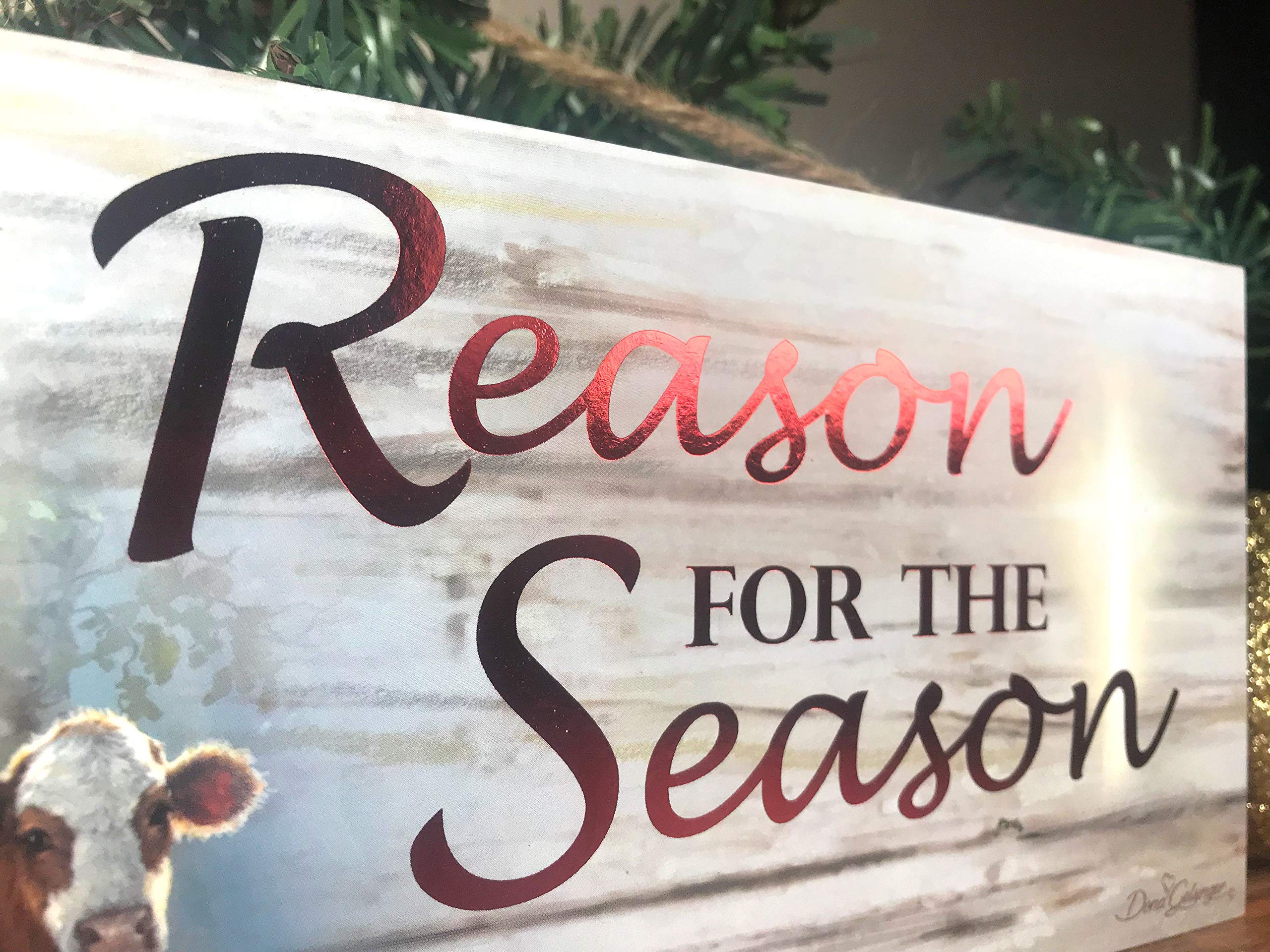 Reason for the Season Wooden Sign with Rope Hanger