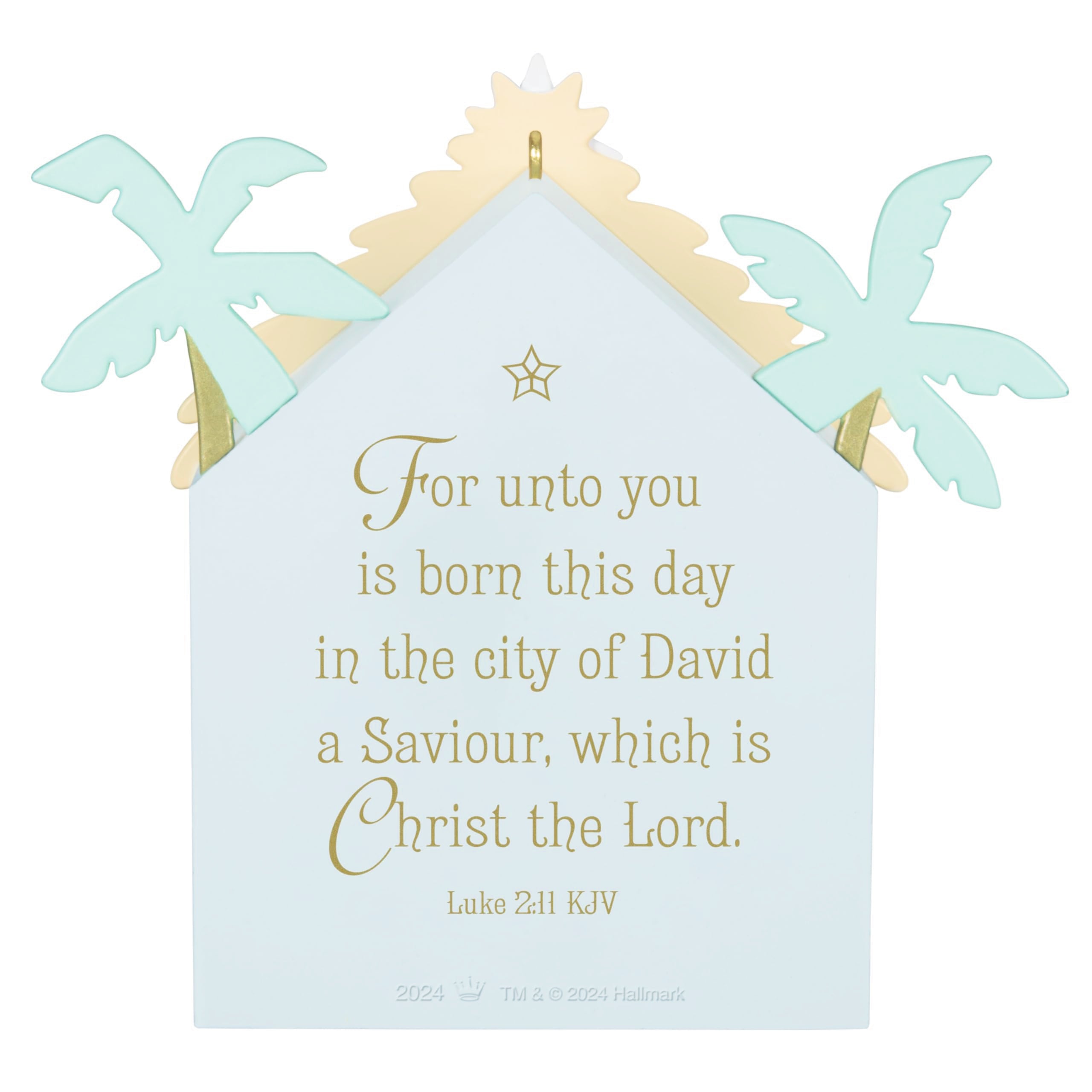 Hallmark Keepsake Christmas Ornament 2024, For Unto You, Religious Gifts