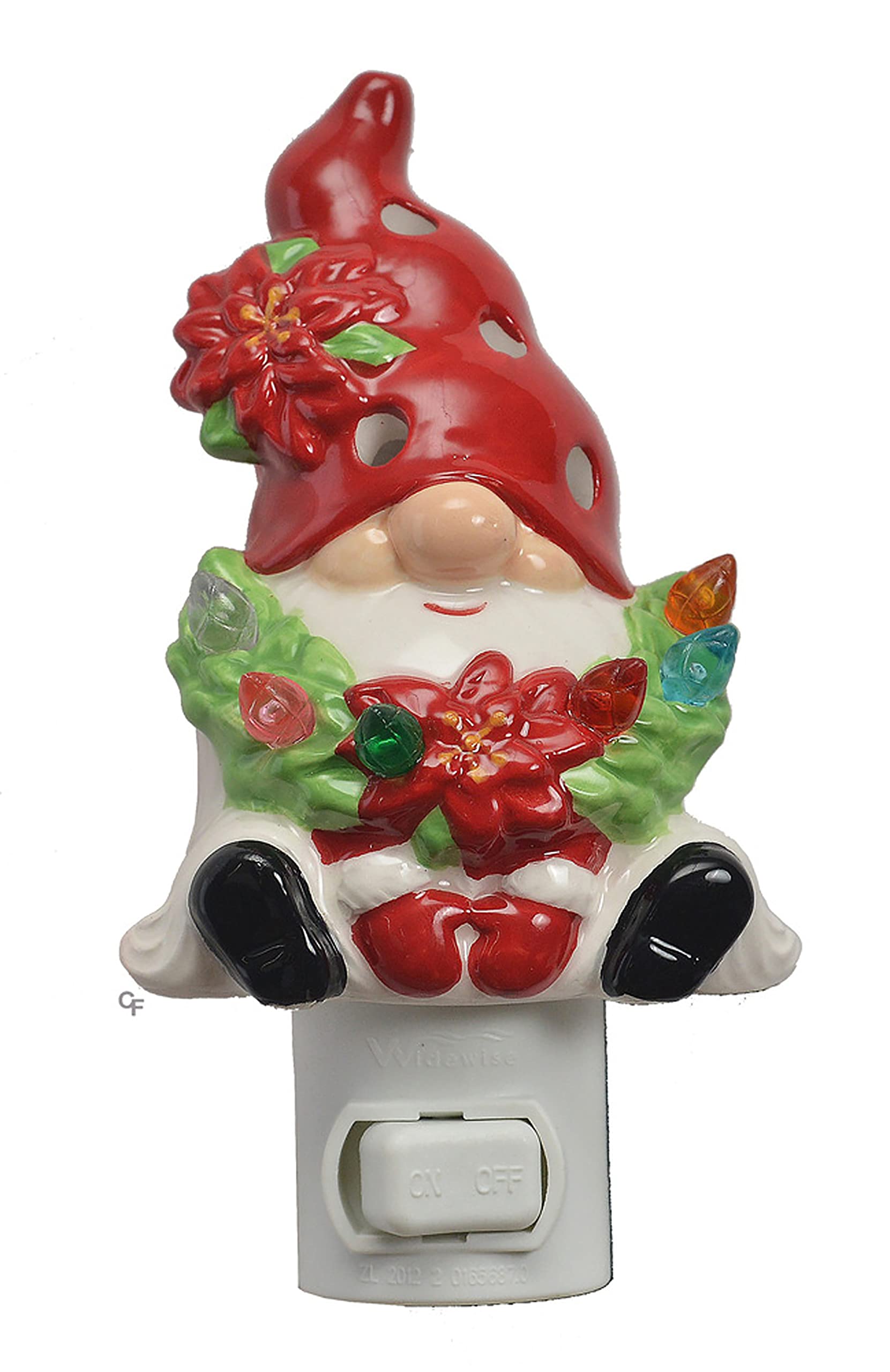 GNOME W/WREATH NIGHTLIGHT
