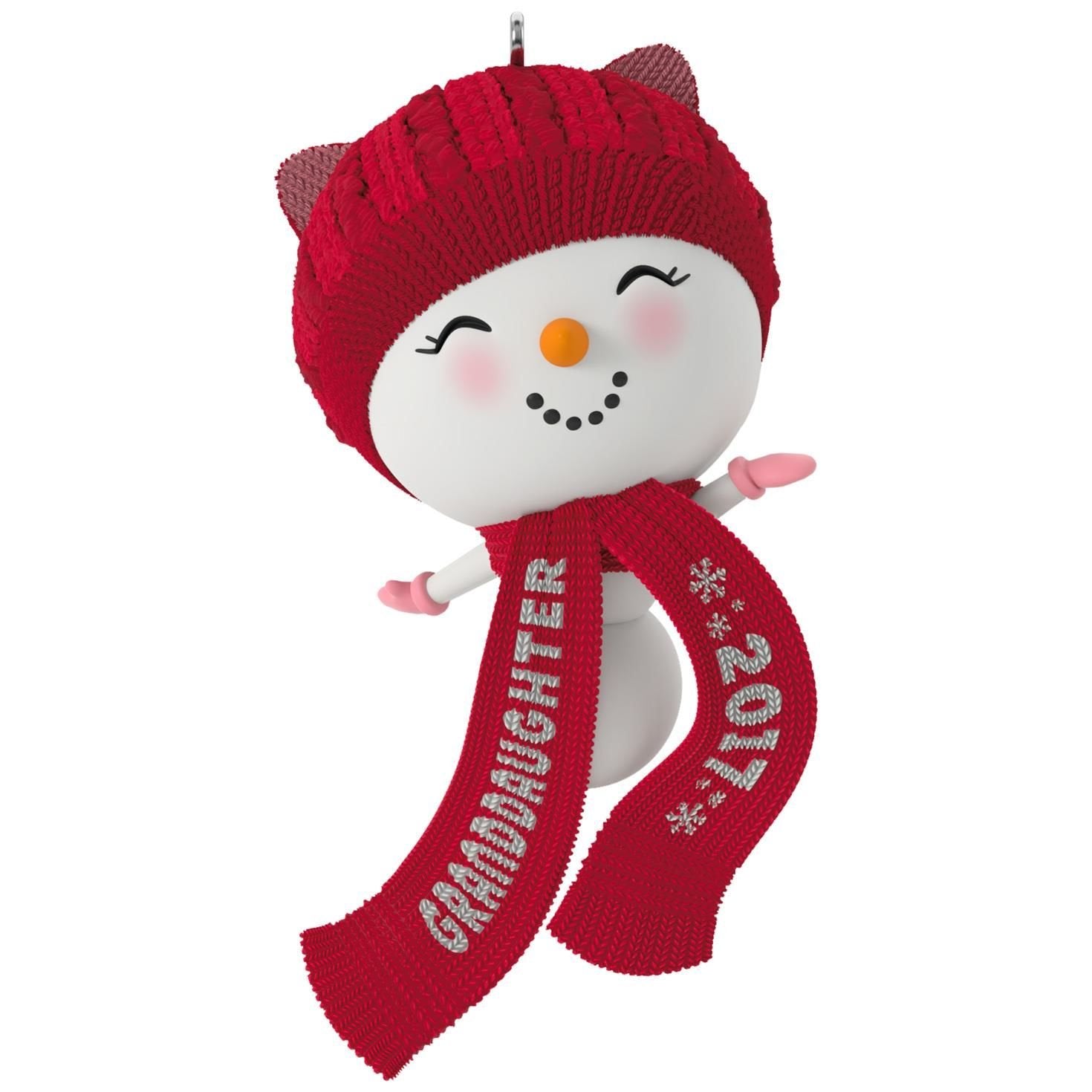 Hallmark 1295QGO1152 Granddaughter Keepsake Christmas Ornaments