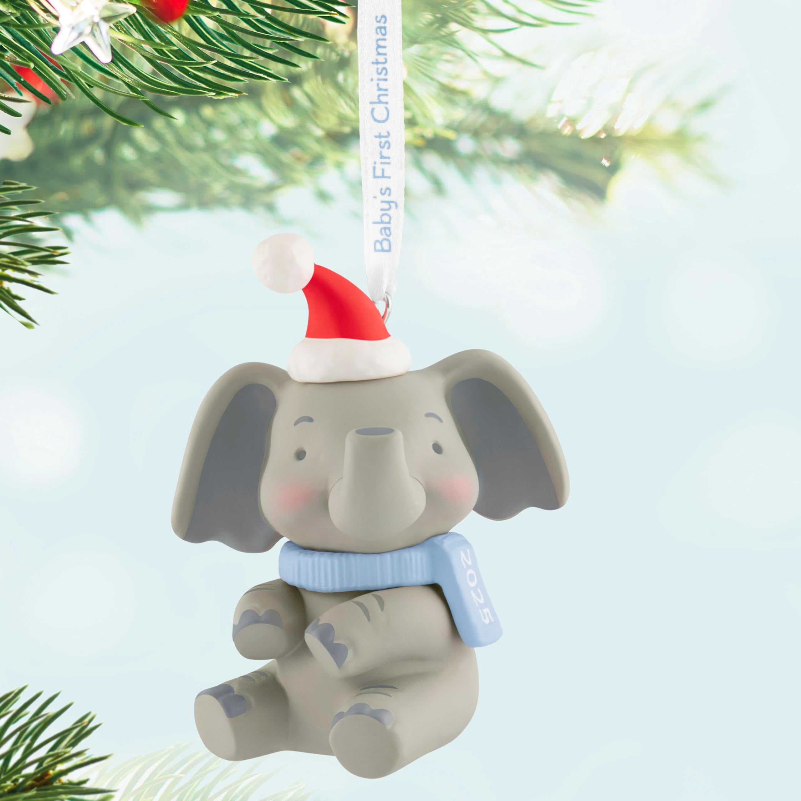 Baby Boy's First Christmas 2025 Hallmark Keepsake Christmas Ornament