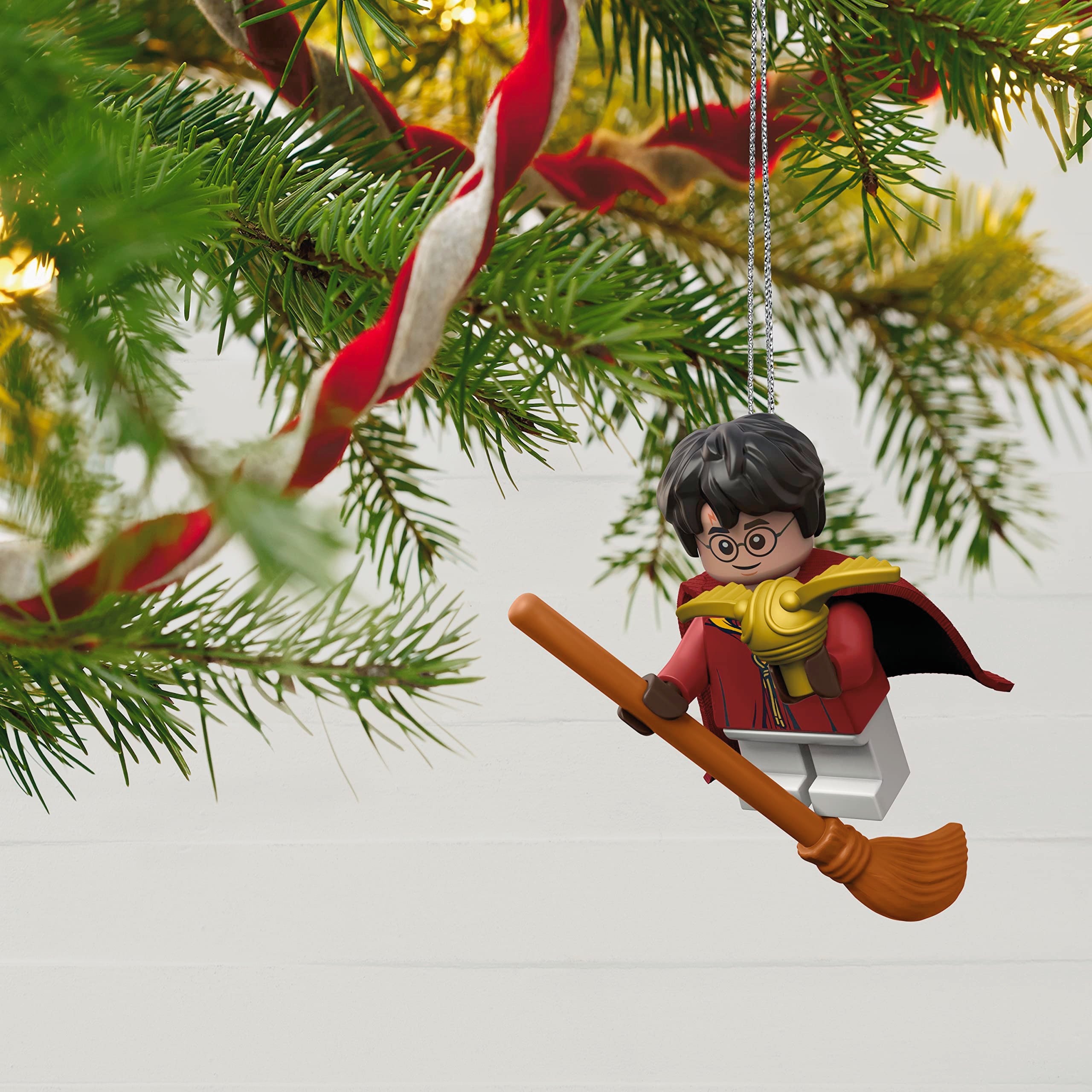 Hallmark Keepsake Christmas Ornament 2023, Quidditch Seeker Harry Potter LEGO Minifigure, Gifts for Harry Potter Fans