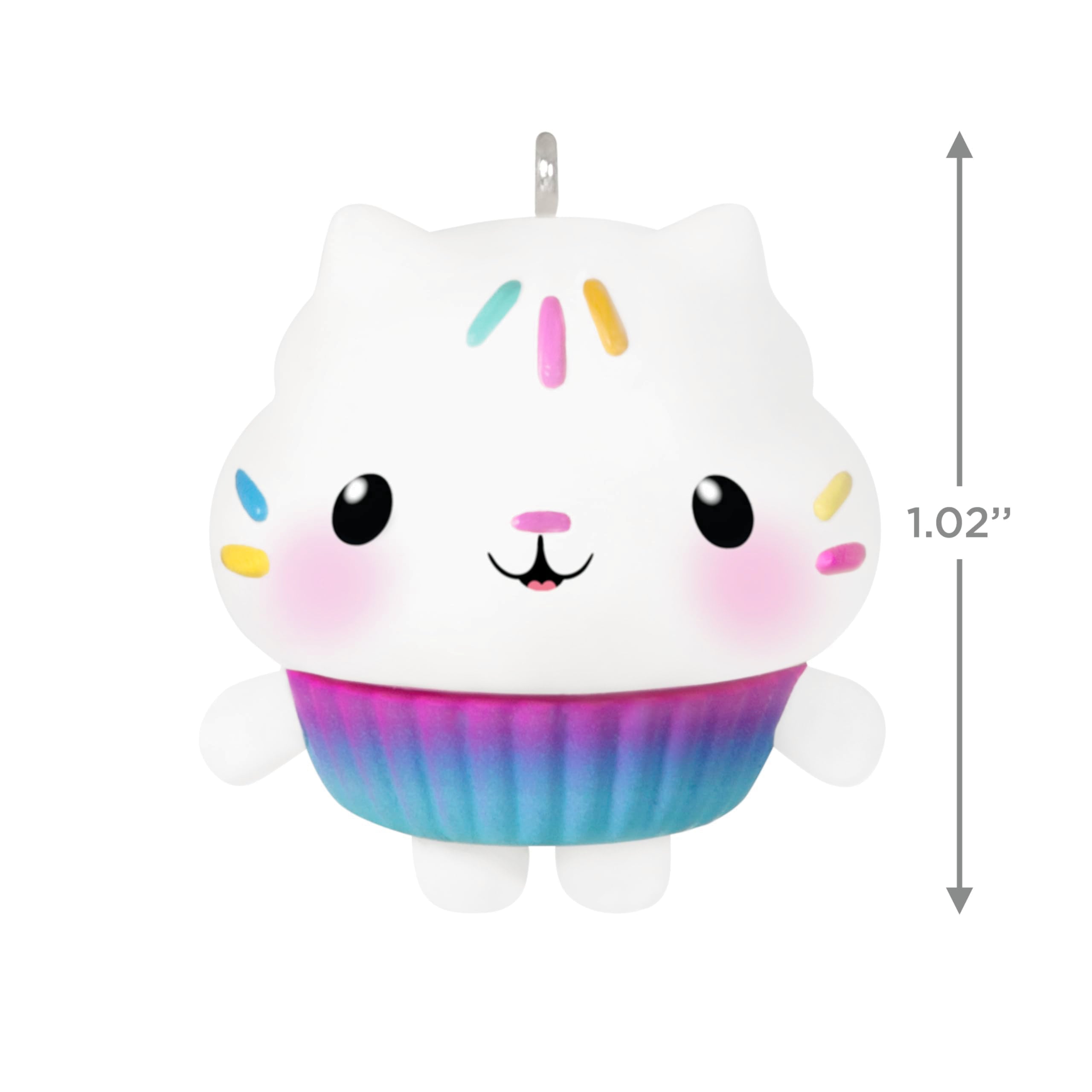 Hallmark Keepsake 1.02" Mini Christmas Ornament 2024, Gabby's Dollhouse Cakey Cat, Gifts for Kids