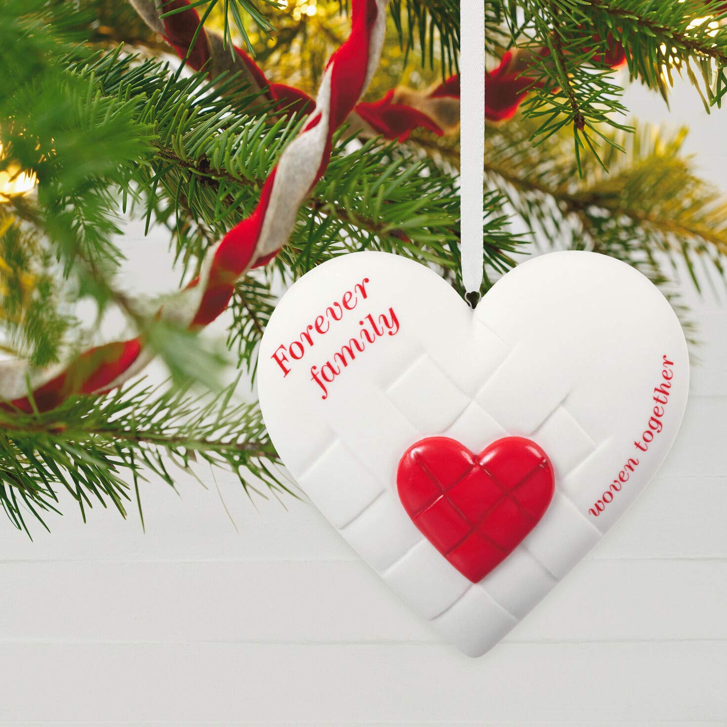 Hallmark Keepsake Christmas Ornament 2020, Close-Knit Family Heart, Porcelain