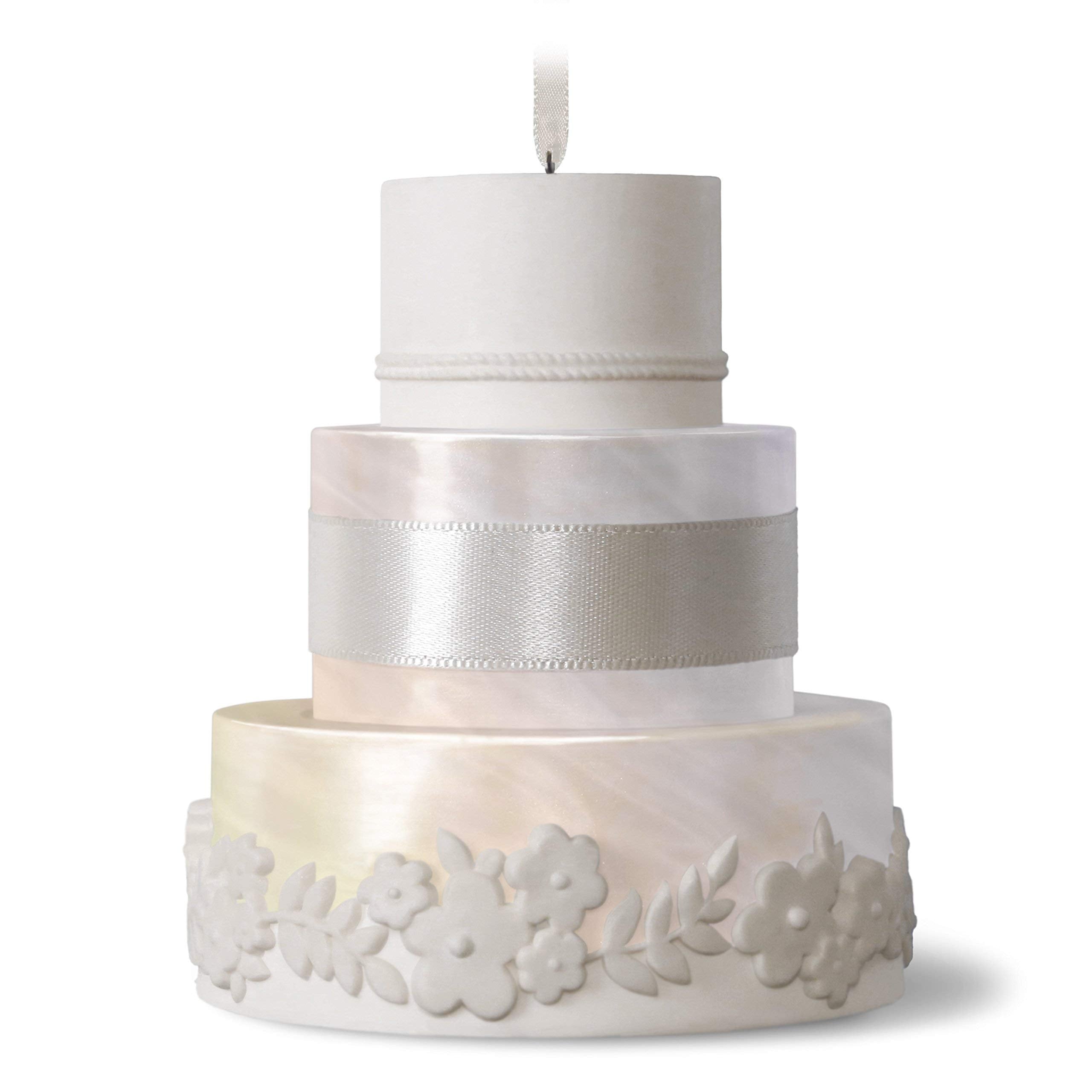 Hallmark Keepsake Christmas Ornament 2018 Year Dated Wedding Gift New Life Together Cake Porcelain