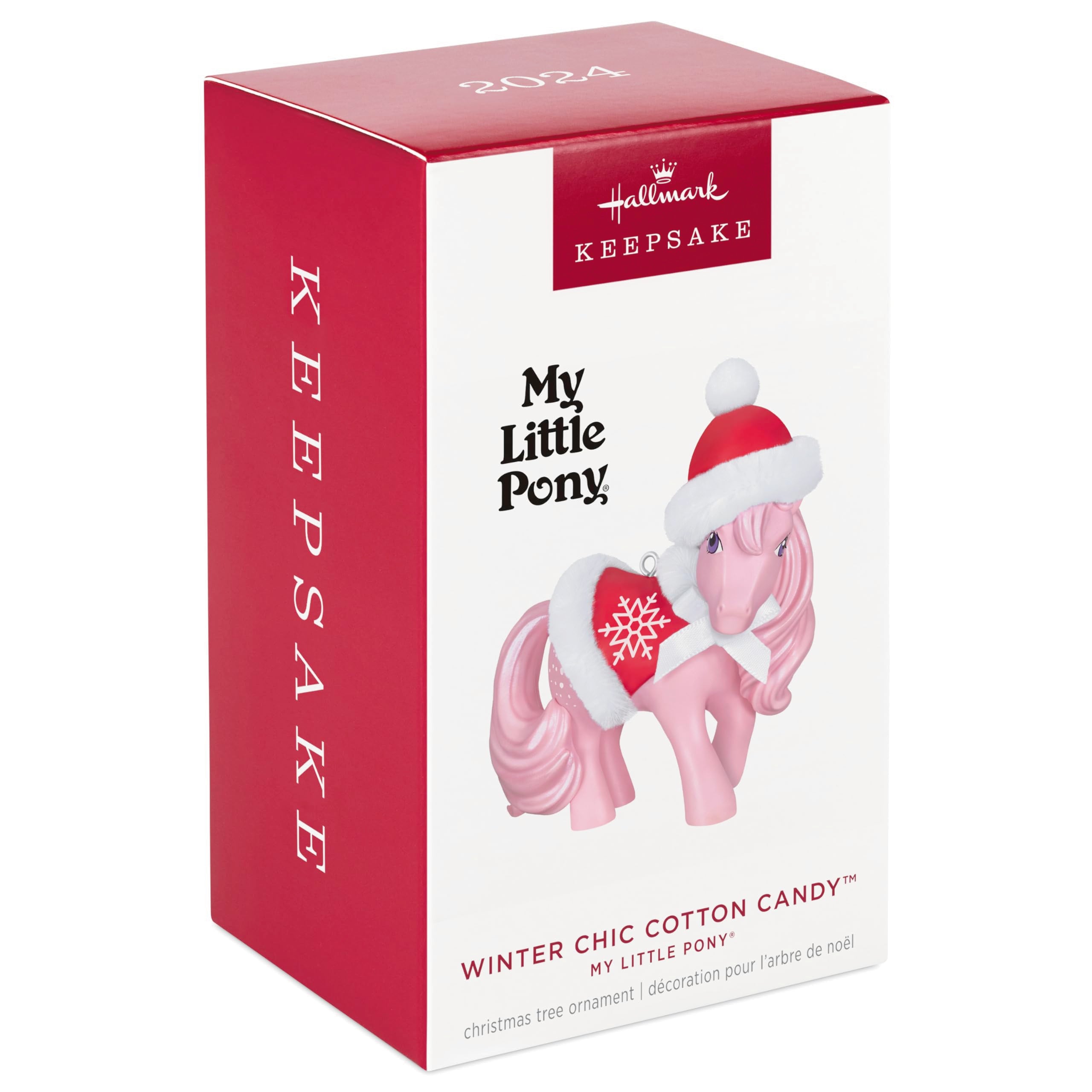 Hallmark Keepsake Christmas Ornament 2024, Hasbro My Little Pony Winter Chic Cotton Candy, Gifts for Kids