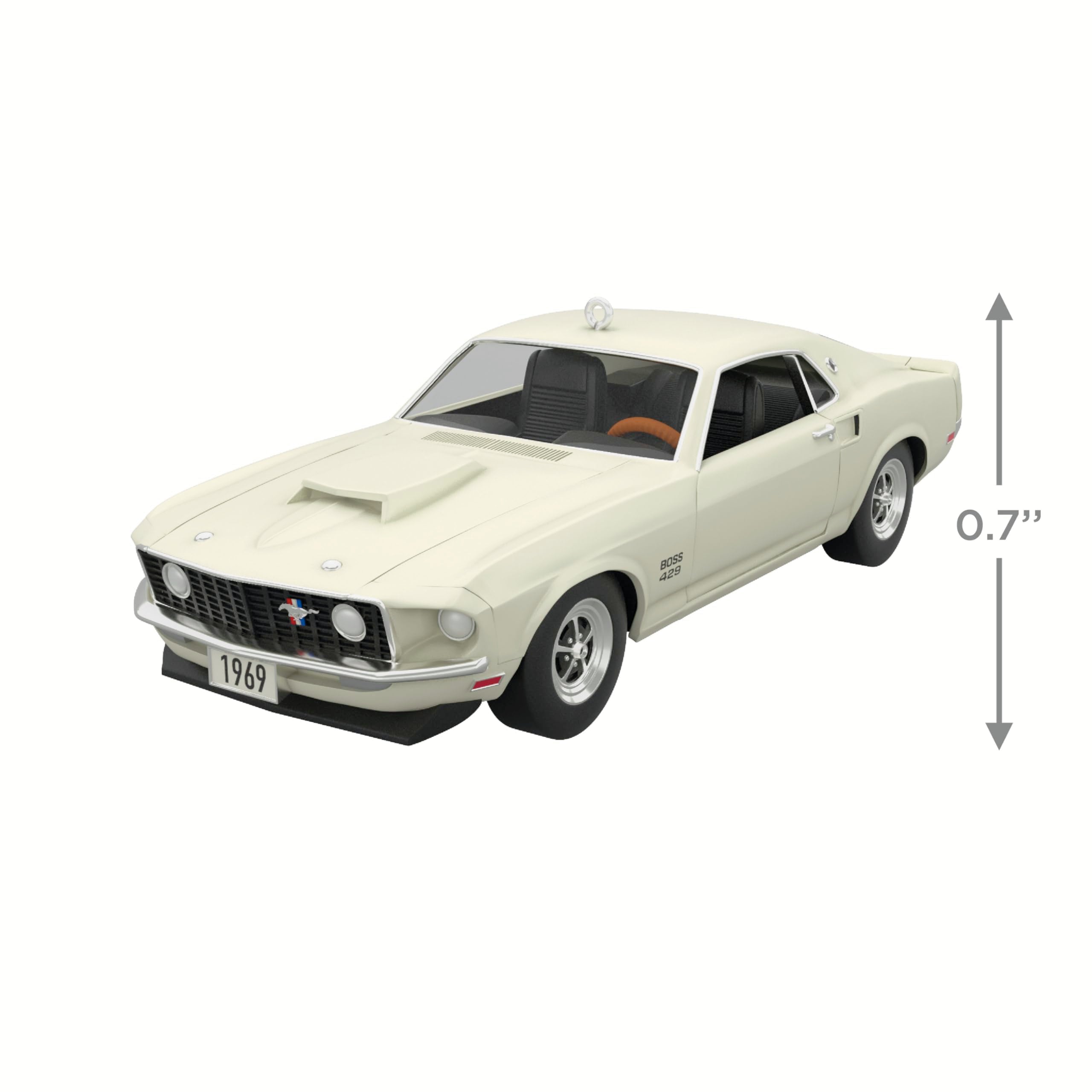 Hallmark Keepsake 0.7" Mini Christmas Ornament 2024, Lil' Classic Cars 1969 Ford Mustang Boss 429 2024, Metal, Gifts for Car Collectors