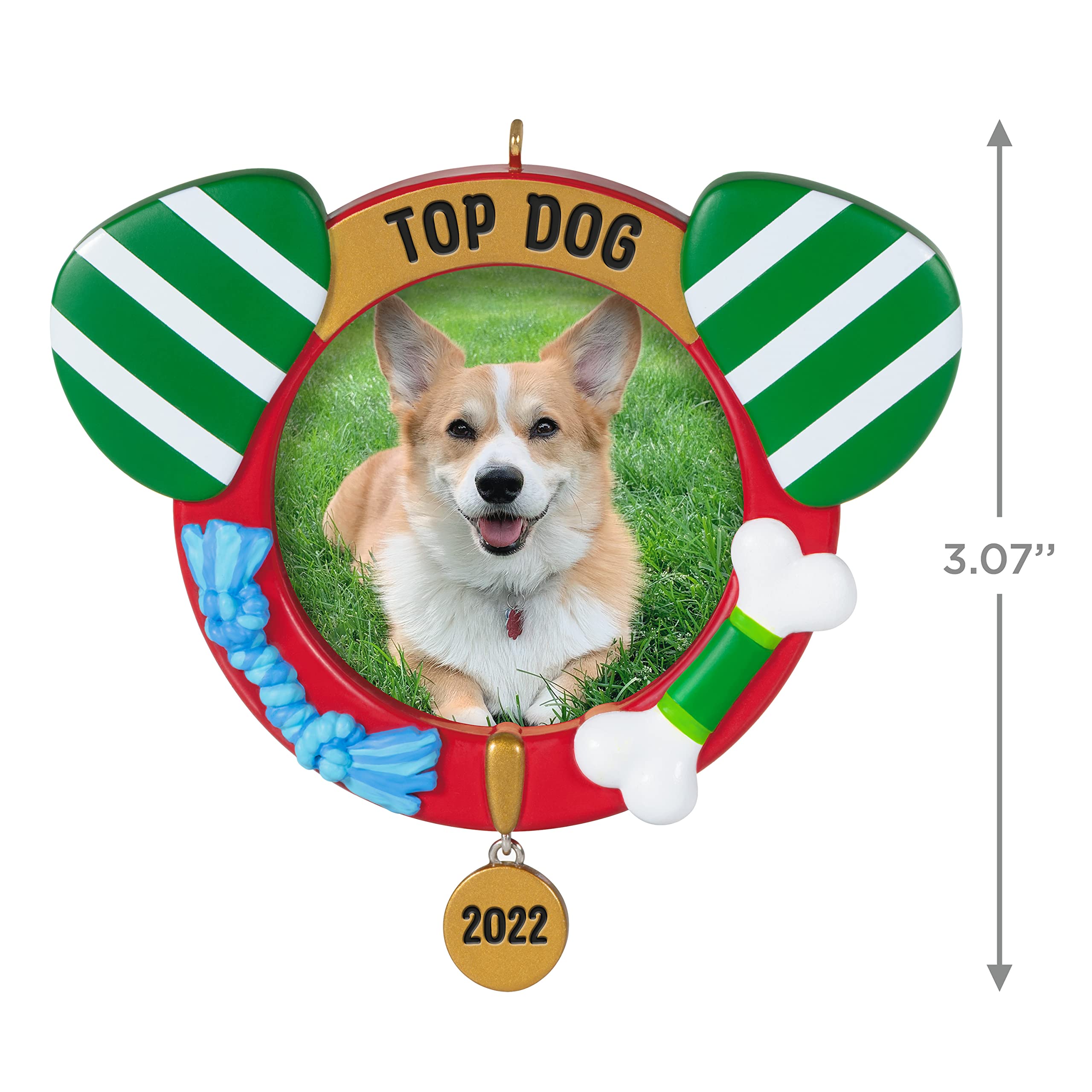 Hallmark Keepsake Christmas Ornament 2022 Year-Dated, Top Dog Photo Frame