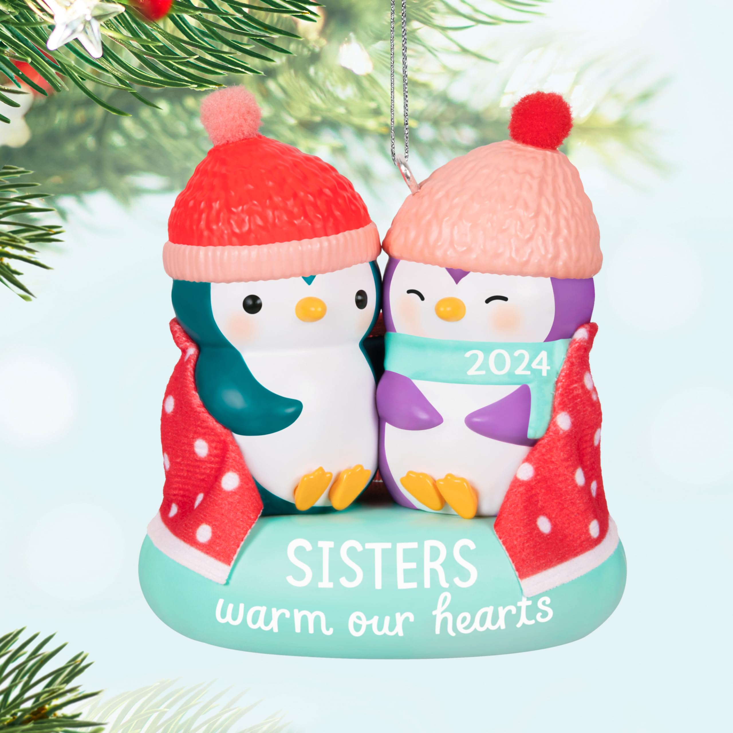 Hallmark Keepsake Christmas Ornament 2024, Sisters Warm Our Hearts 2024, Family Gifts