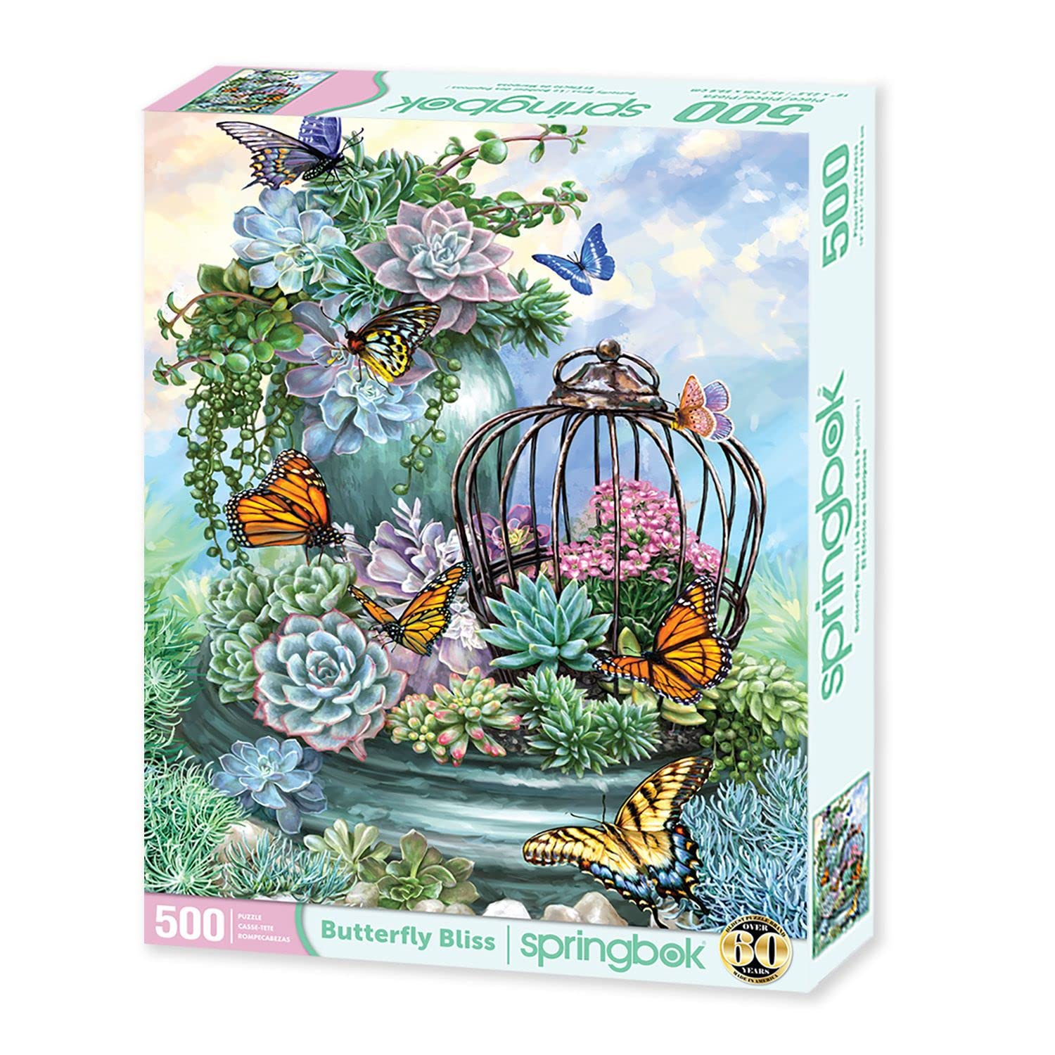 Springbok's 500 Piece Jigsaw Puzzle Butterfly Bliss - Made in USA