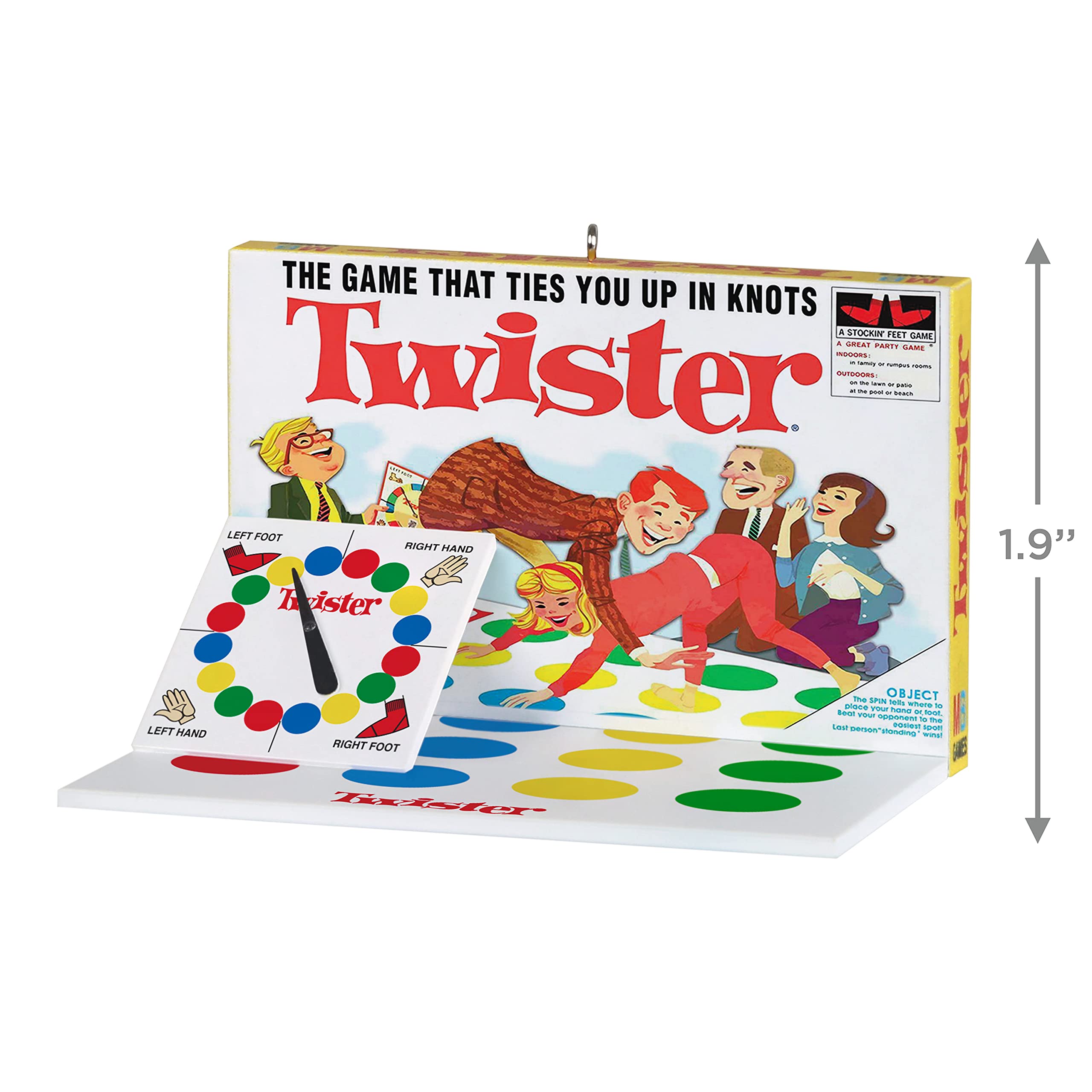 Hallmark Keepsake Christmas Ornament 2021, Hasbro Twister Family Game Night