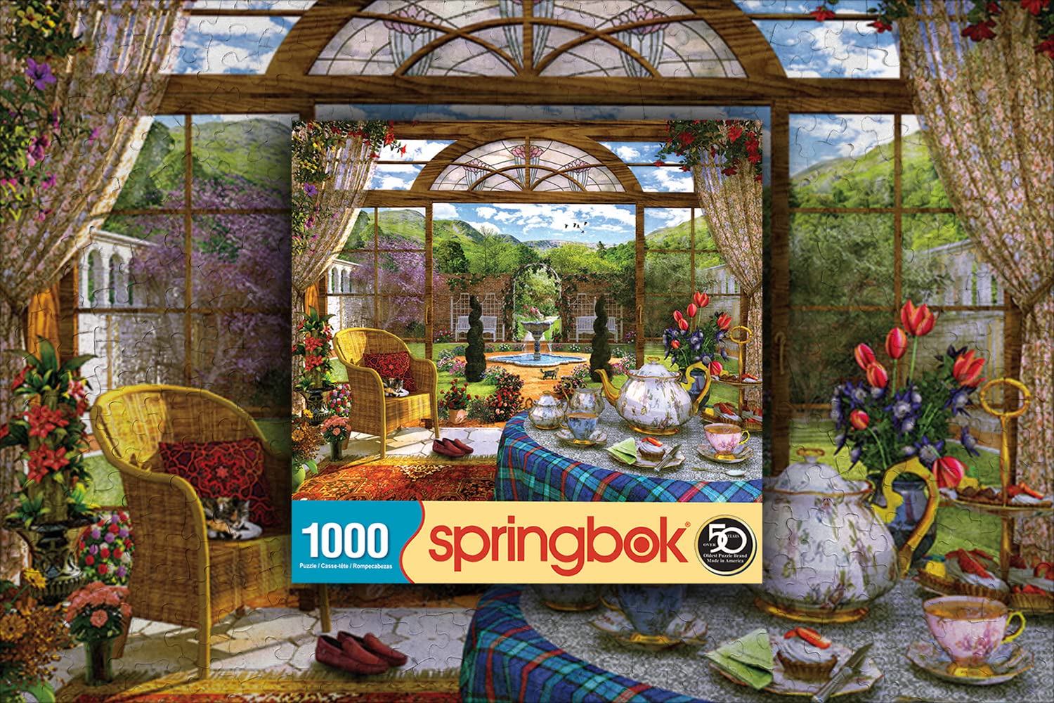 Springbok's 1000 Piece Jigsaw Puzzle The Conservatory, Multi