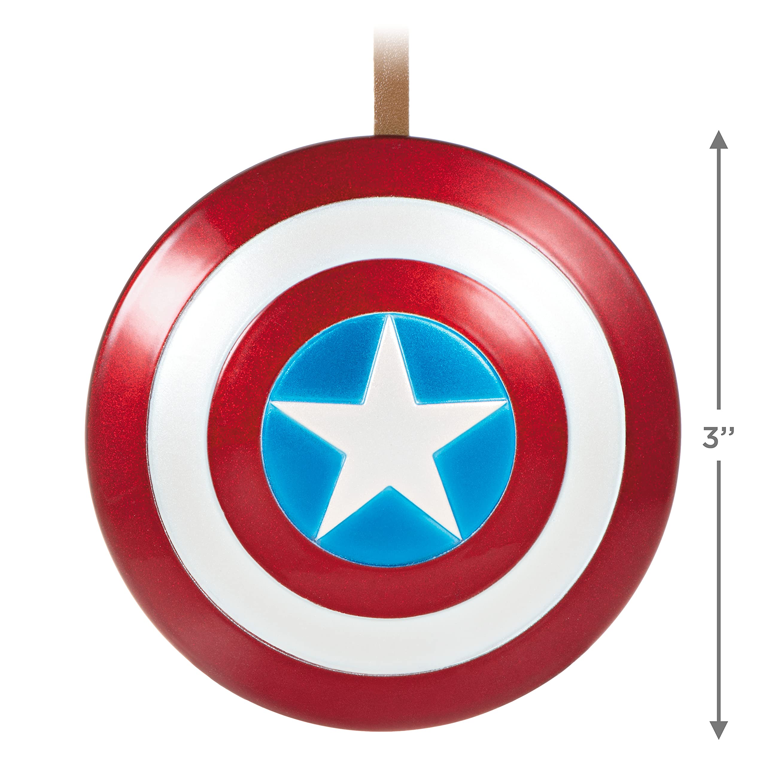 Captain America's Shield Hallmark Keepsake Christmas Ornament 2021
