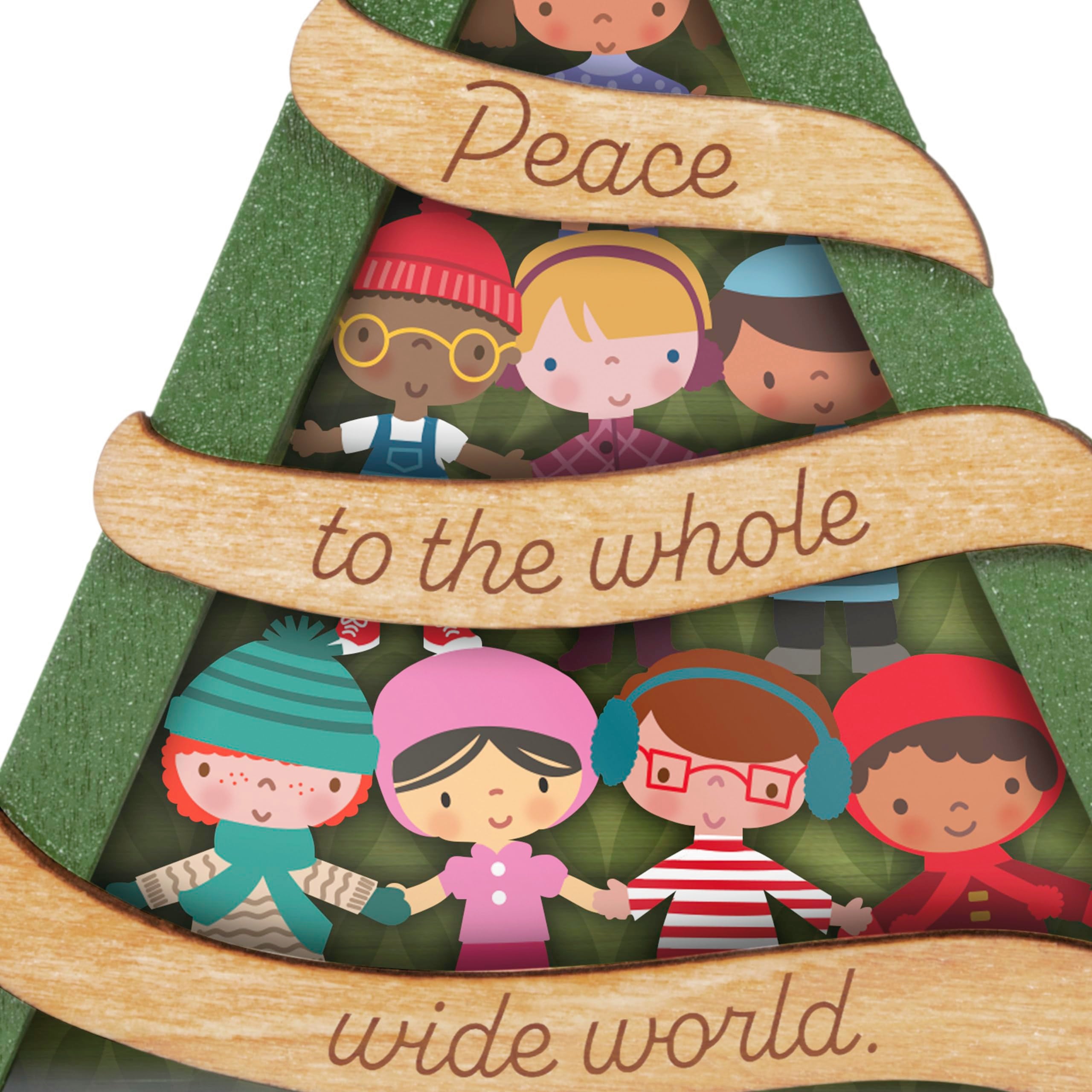 Hallmark Keepsake Christmas Ornament 2024, UNICEF Peace to the World Papercraft, Charity Gifts