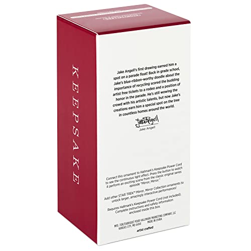 Hallmark Keepsake Christmas Ornament 2022, Star Trek Mirror, Mirror Collection First Officer Spock, Light and Sound