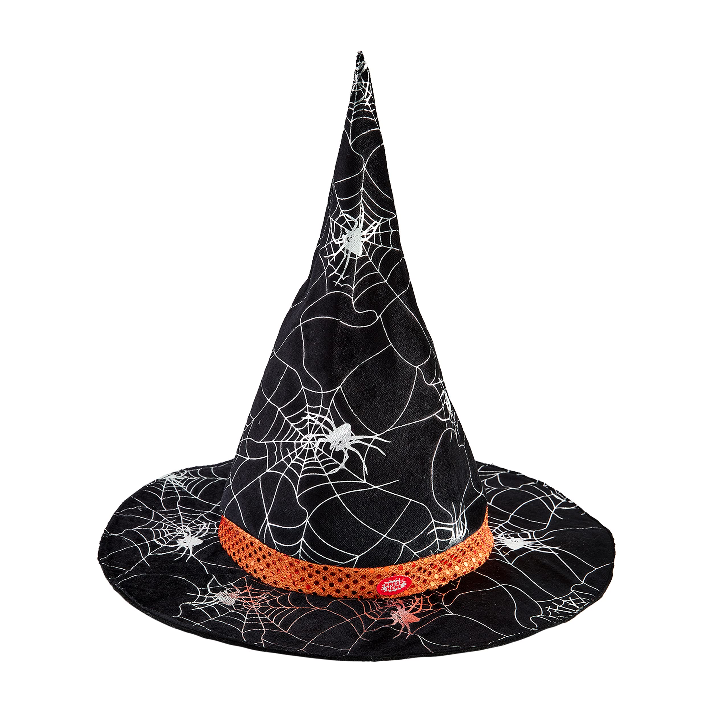 Mud Pie Dancing Witch Hats, Spider Web, Fits ages 3-10