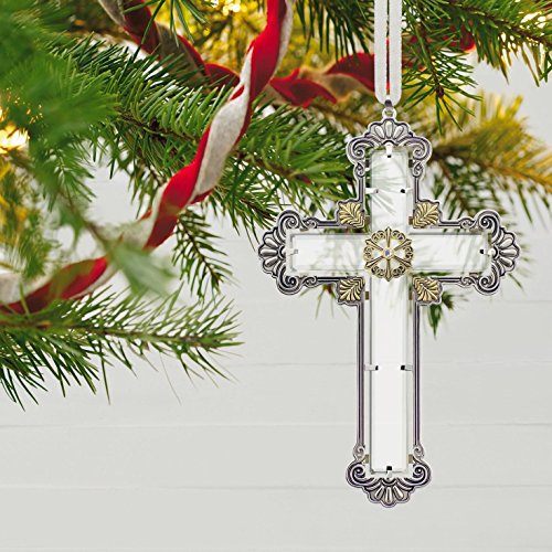 Hallmark Keepsake 2017 Radiant Cross Premium Glass Christmas Ornament