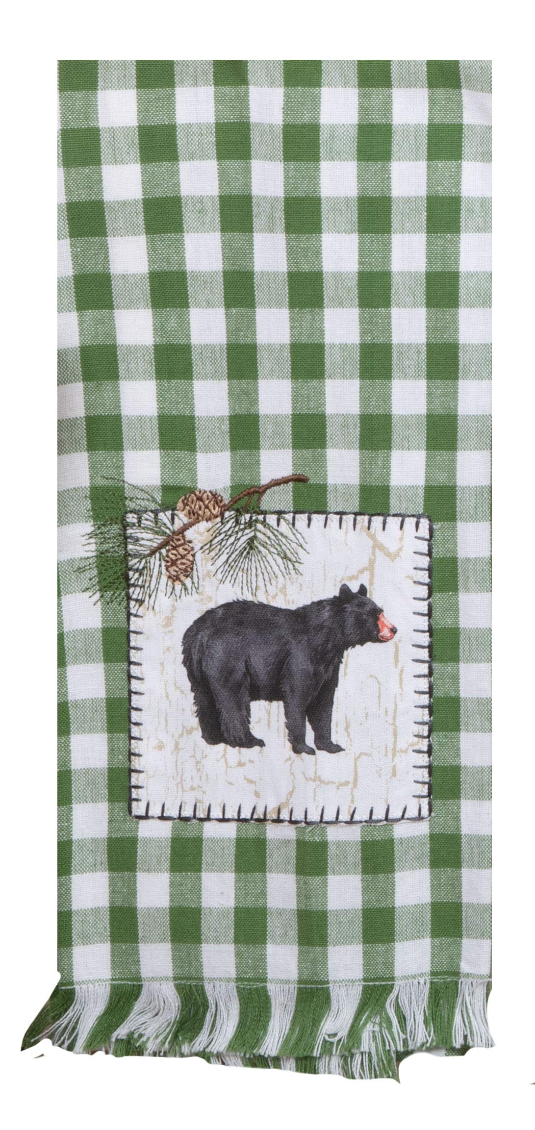 Kay Dee Designs Pinecone Trails Tea Towel, Green