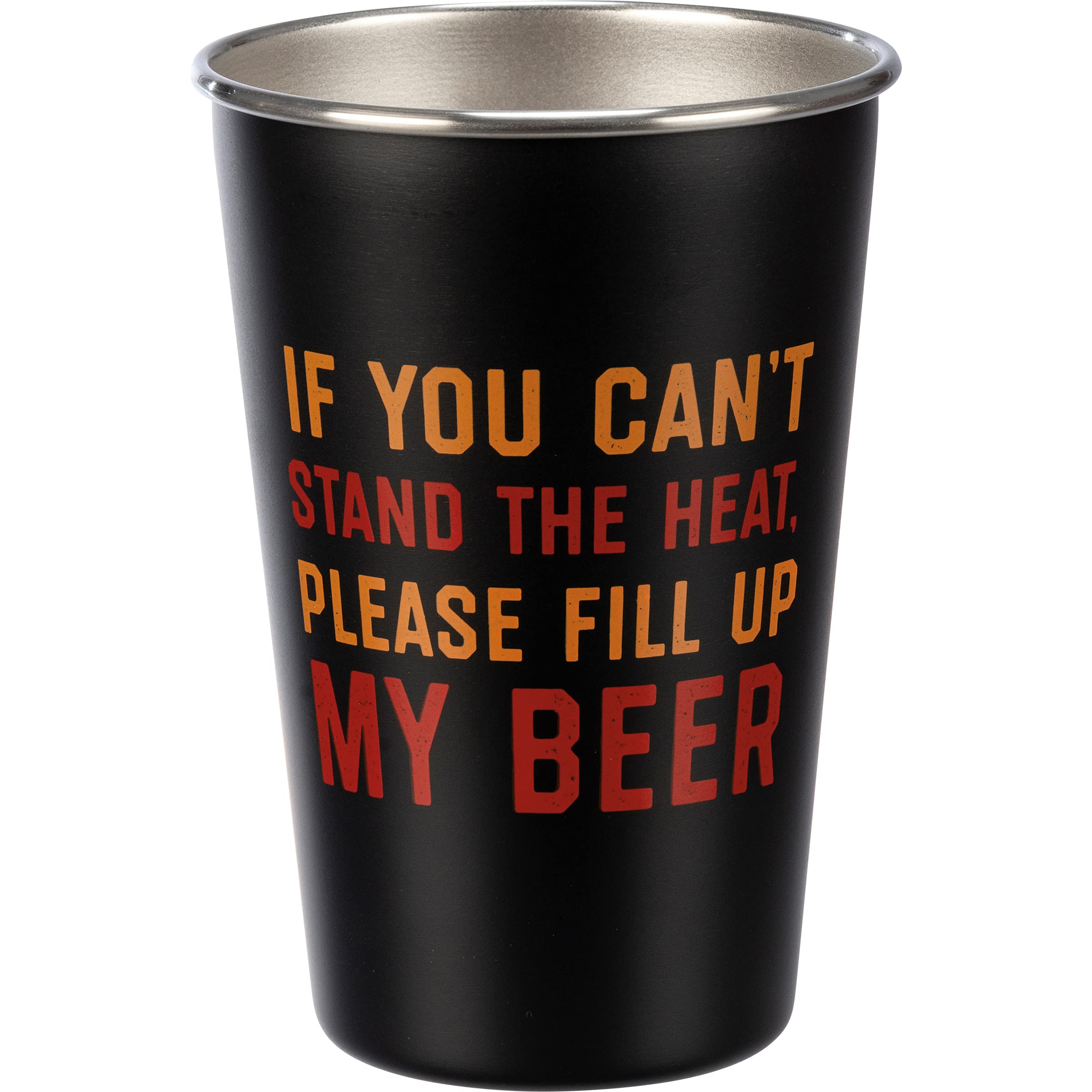 Primitives by Kathy Stainless Steel Pint Glass Fathers Day Cup