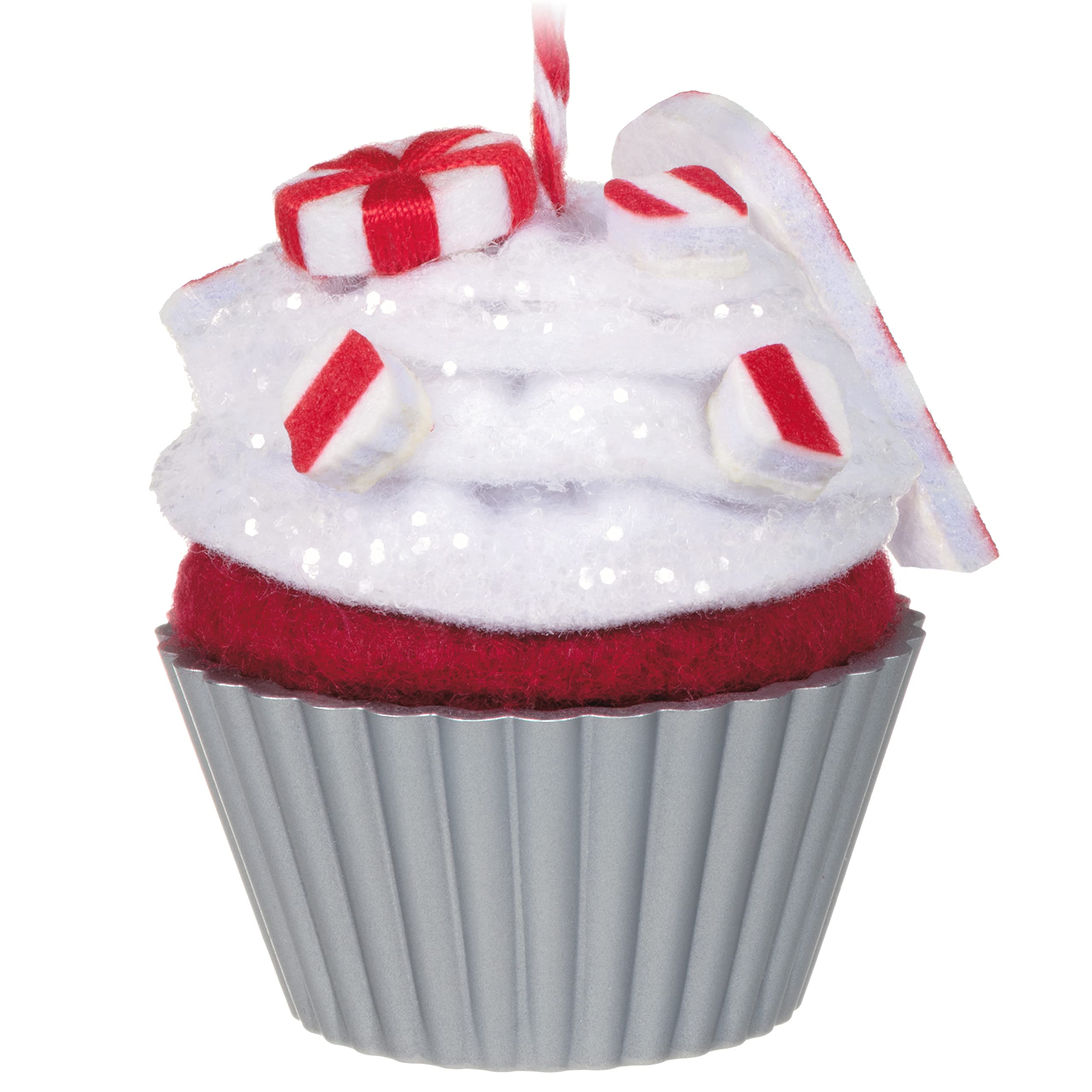 Hallmark Keepsake Fabric Christmas Ornament 2022, Christmas Cupcakes Holiday Merry-Mint