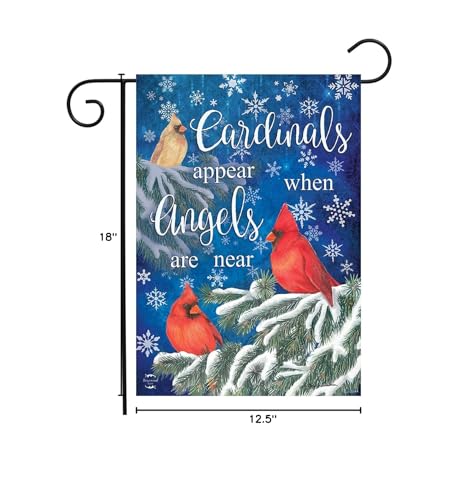 Briarwood Lane 12.5" x 18" Premium "Cardinals Appear When Angels Are Near" Garden Flag