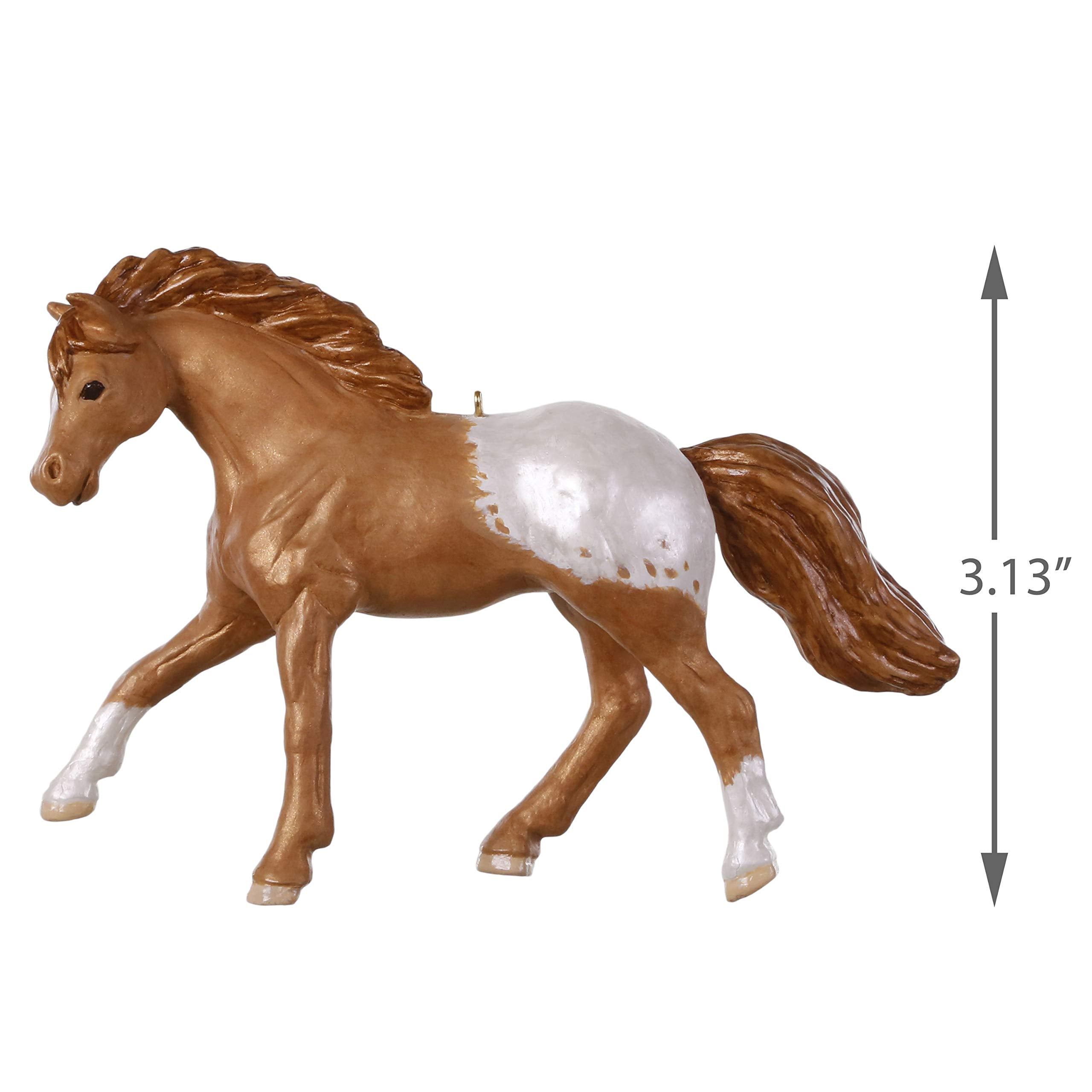 Hallmark Keepsake Christmas 2019 Year Dated Appaloosa Dream Horse Ornament,