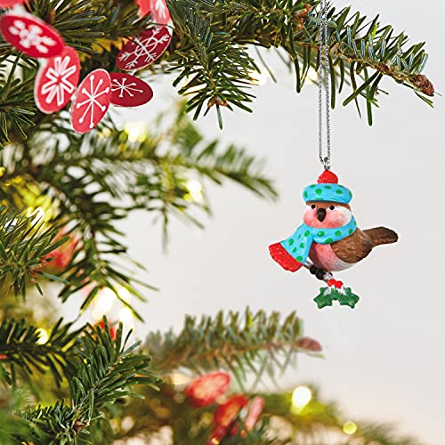 Hallmark Keepsake 1.2" Miniature Christmas Ornament 2021, Cozy Lil' Critters Bird, Mini