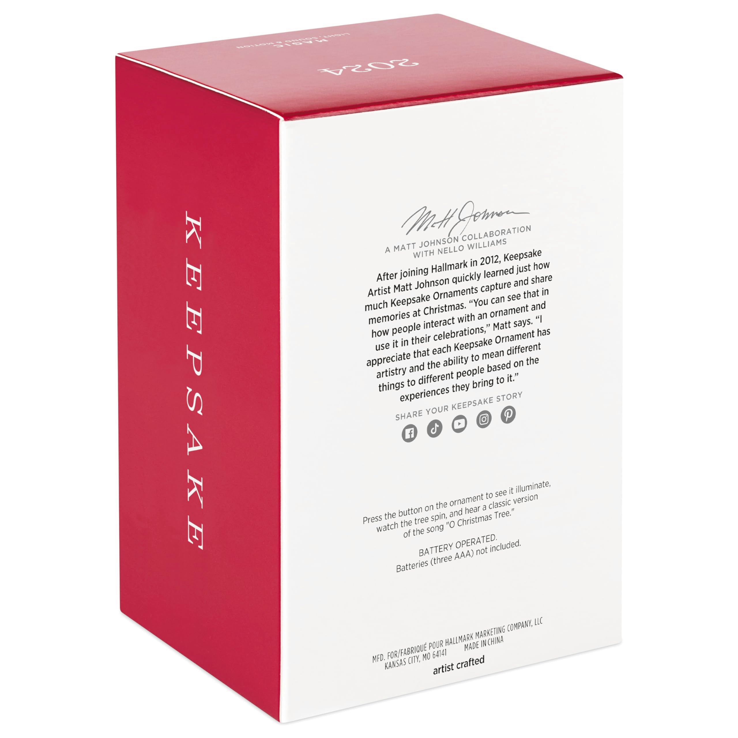 Hallmark Keepsake Christmas Ornament 2024, Shimmering Lantern 2024 Musical With Light and Motion, Music Gifts