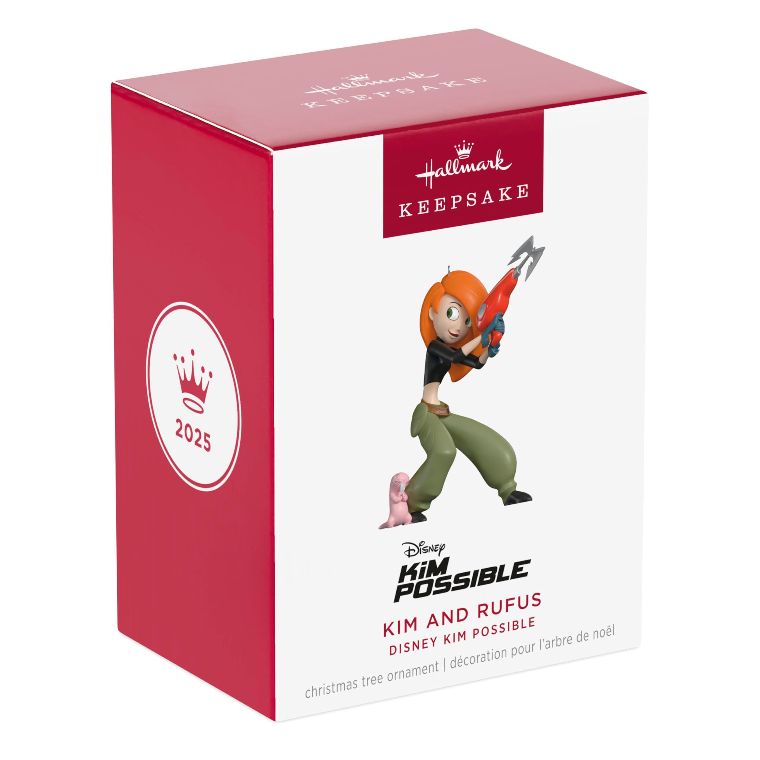 Kim and Rufus, Disney Kim Possible, 2025 Hallmark Keepsake Christmas Ornament