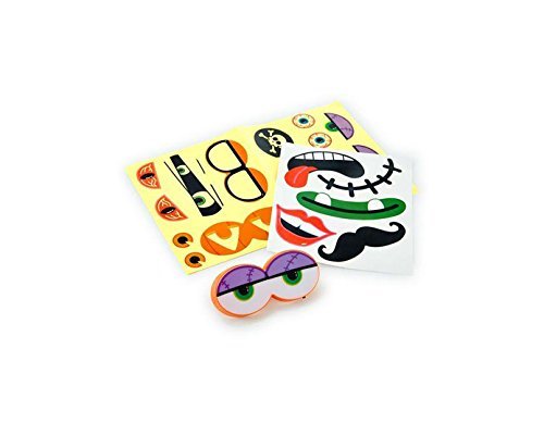 Hallmark Pumpkin Personalities Pumpkin Push In Decorating Kit with Stickers - Eyes Light Up and Change Color