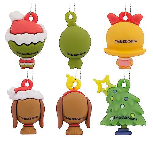 Hallmark Dr. Seuss How The Grinch Stole Christmas! Miniature Christmas Ornaments, Set of 6