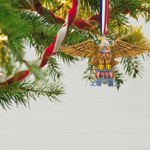Hallmark 1595QGO1775 Patriotic Eagle Keepsake Christmas Ornaments