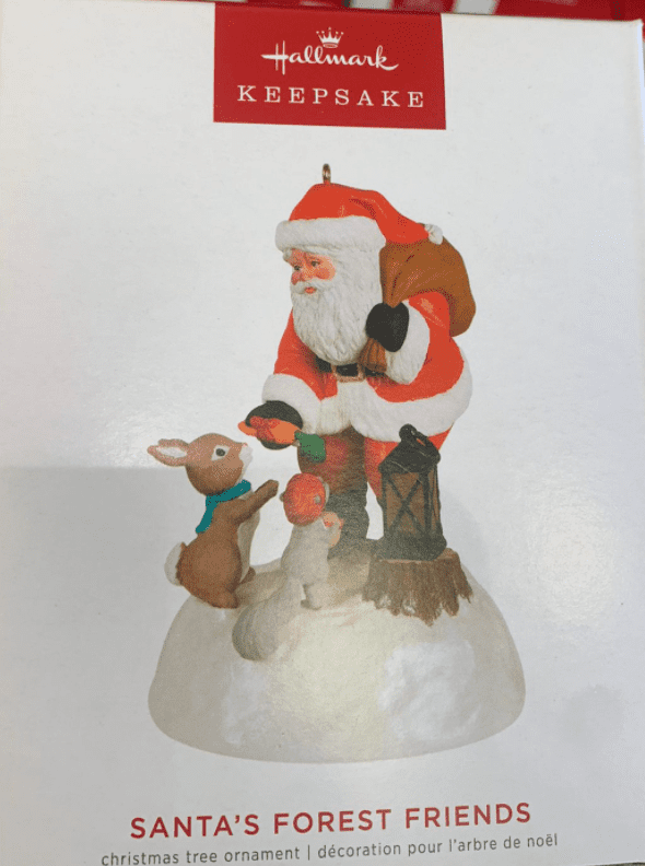 Hallmark Ornament 2022 Santa's Forest Friends *Light & Music *Click for Video